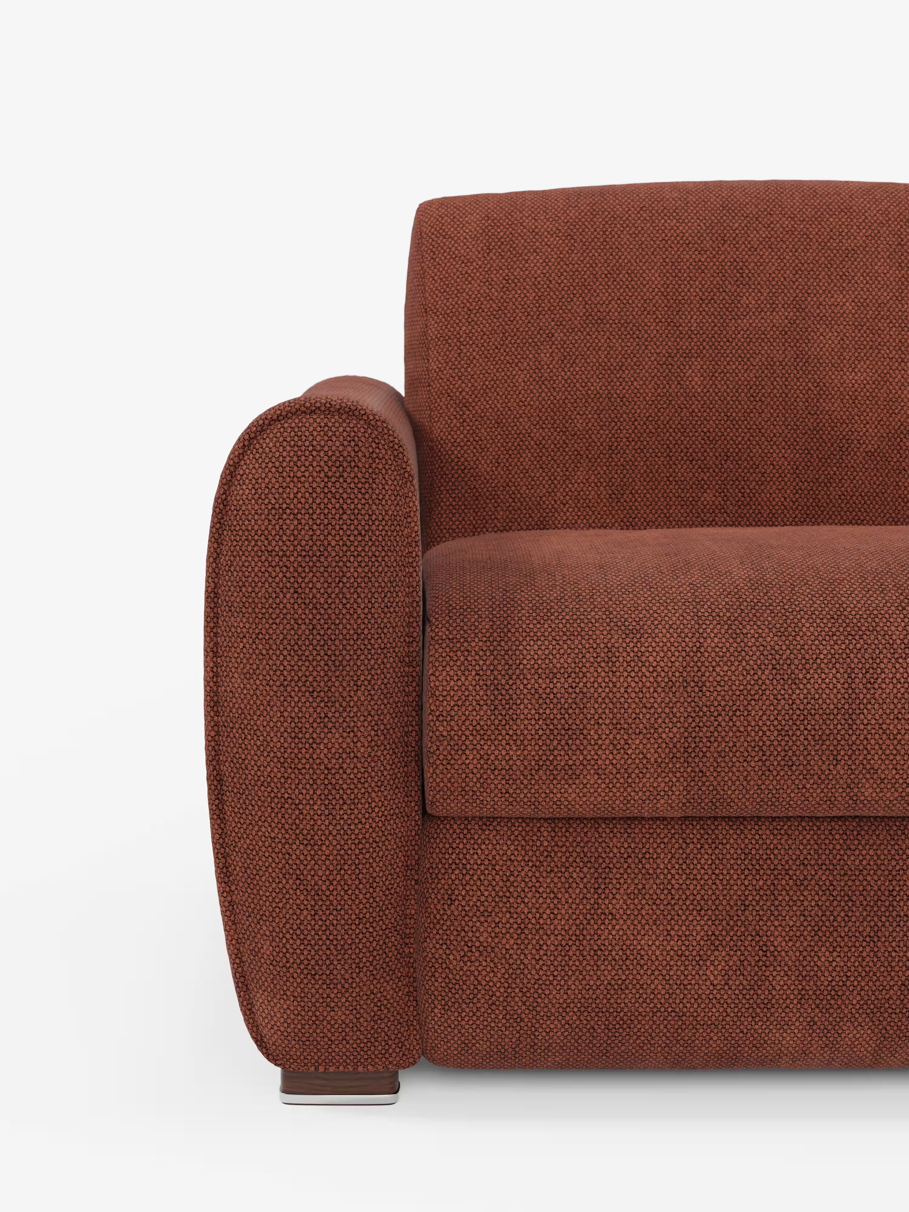 Kaleo Divano letto matrimoniale con materasso alto 17 cm - eleganza e comfort in tessuto Impermeabile