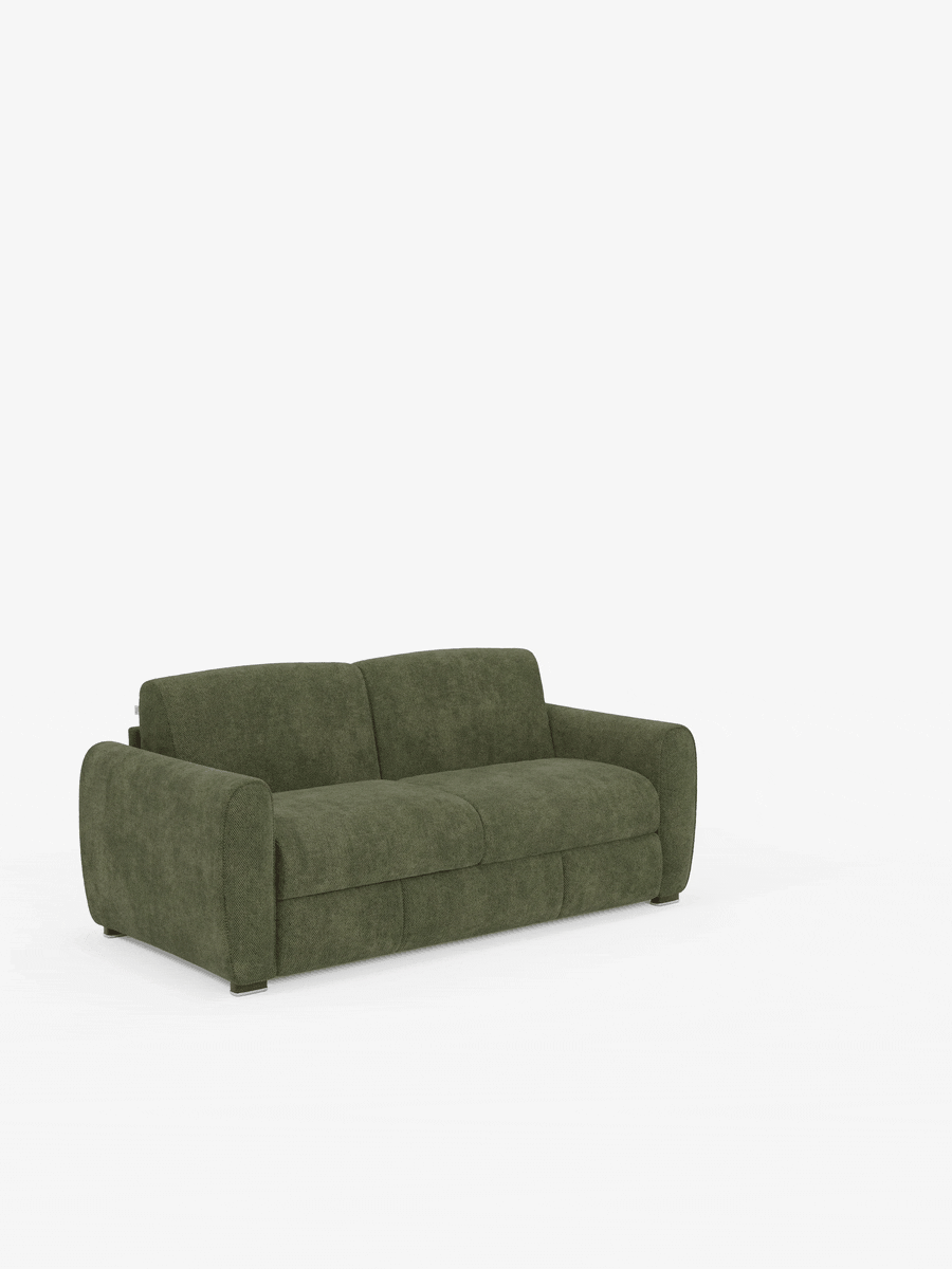 Kaleo Divano letto matrimoniale con materasso alto 17 cm - eleganza e comfort in tessuto Impermeabile
