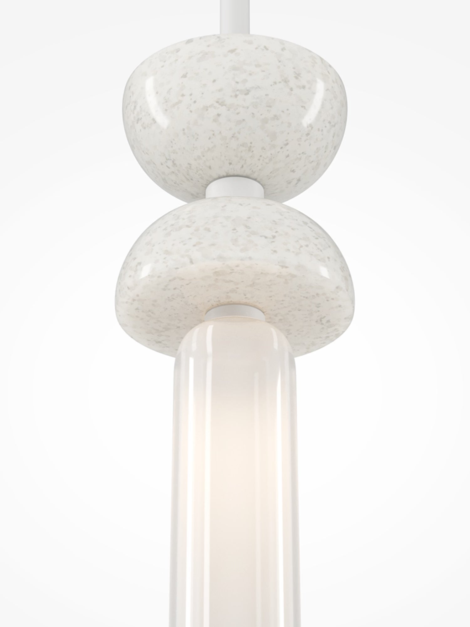 Kyoto Textured design pendant lamp - Japanese style in natural marble and glass