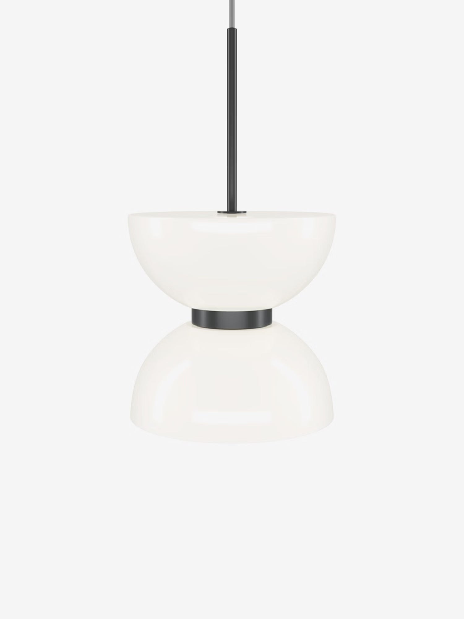 Kyoto Suspension design en verre et métal disponible en trois finitions avec LED intégrée