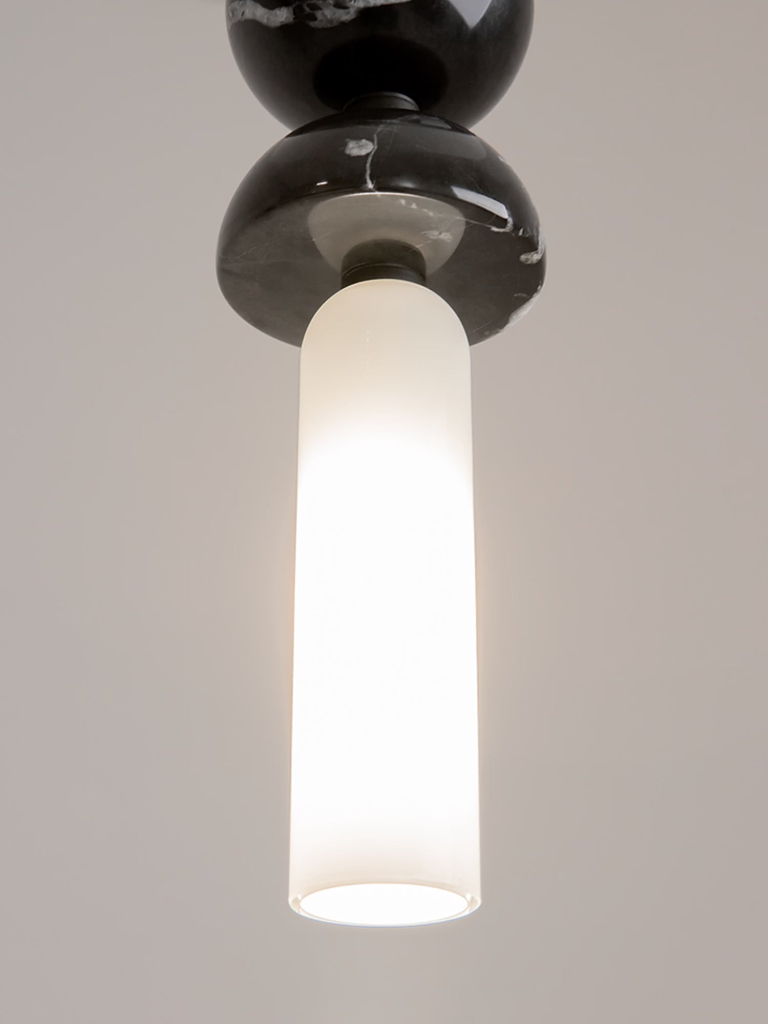Kyoto Textured design pendant lamp - Japanese style in natural marble and glass