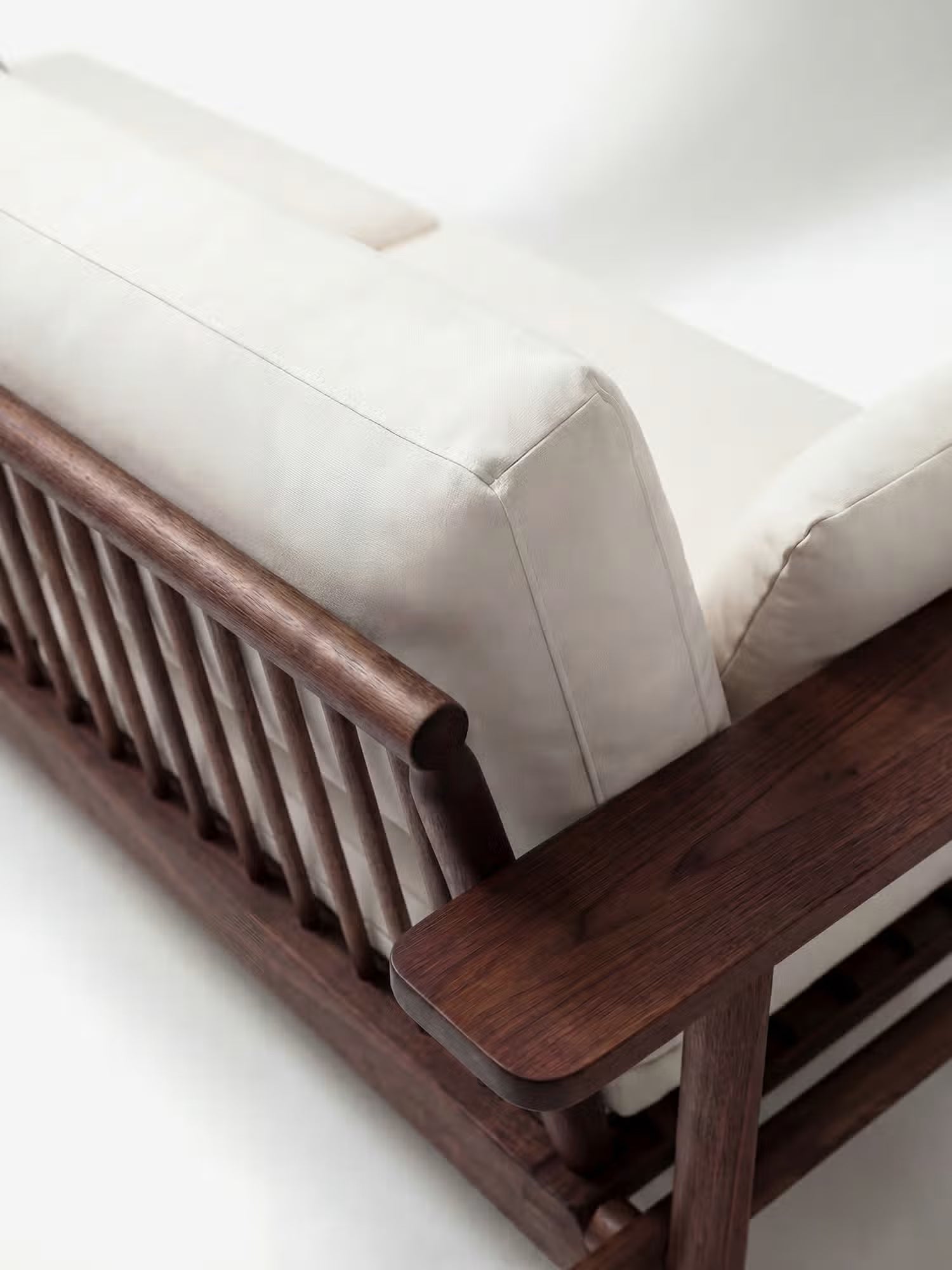 Velar Set de exterior de madera de acacia con cojines color arena - Sofá, 2 sillones y mesa de centro