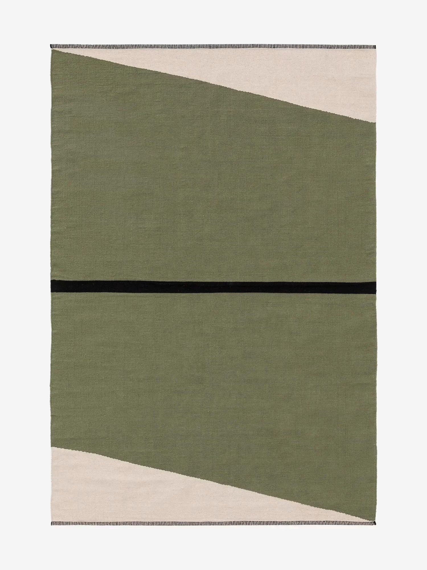 Lenny Tappeto in Cotone tessuto a mano con Design geometrico