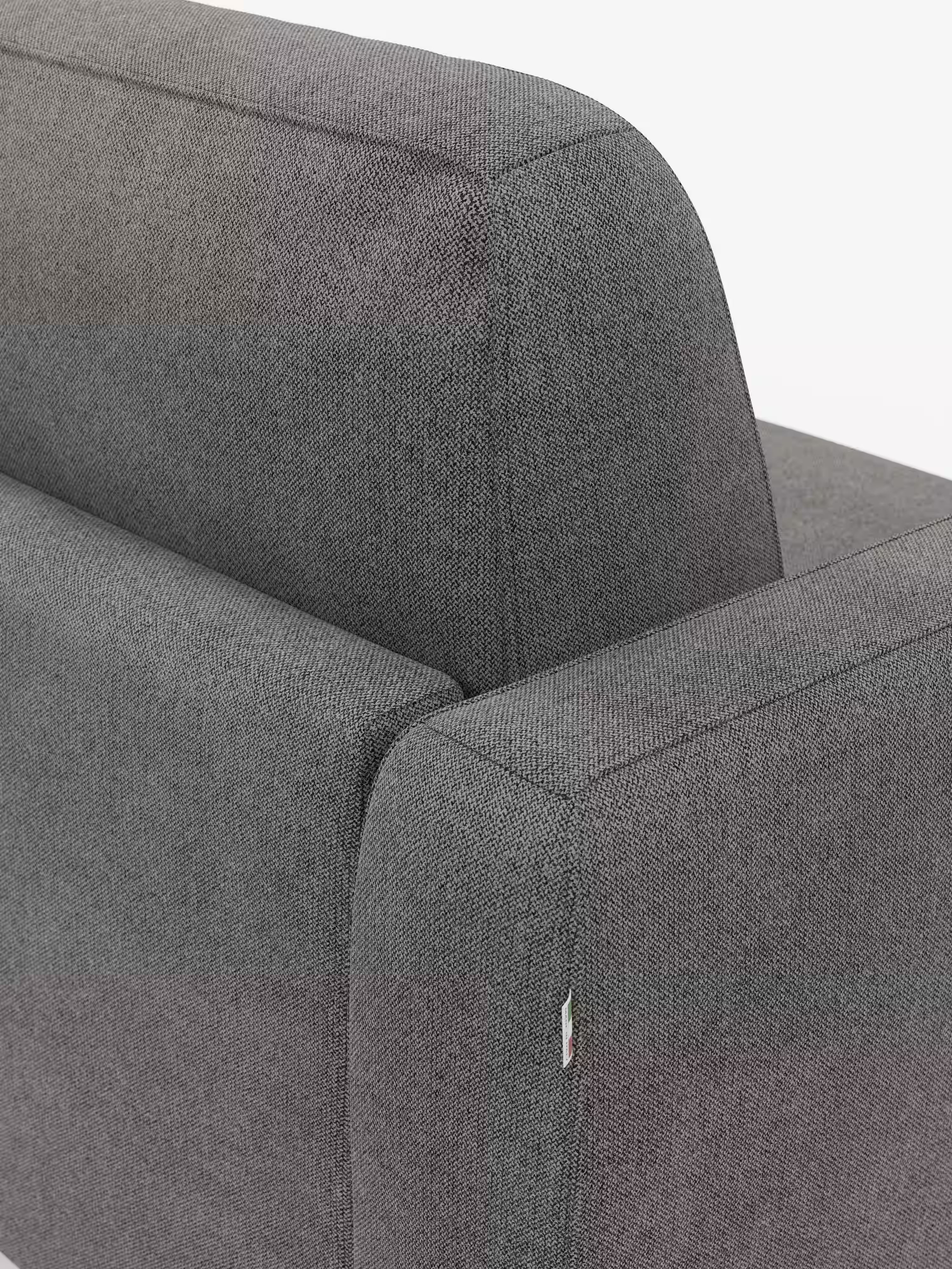 Leonida divano letto sfoderabile 3 posti - materasso alto 18 cm incluso e vano porta-cuscini in Tessuto Smacchiabile