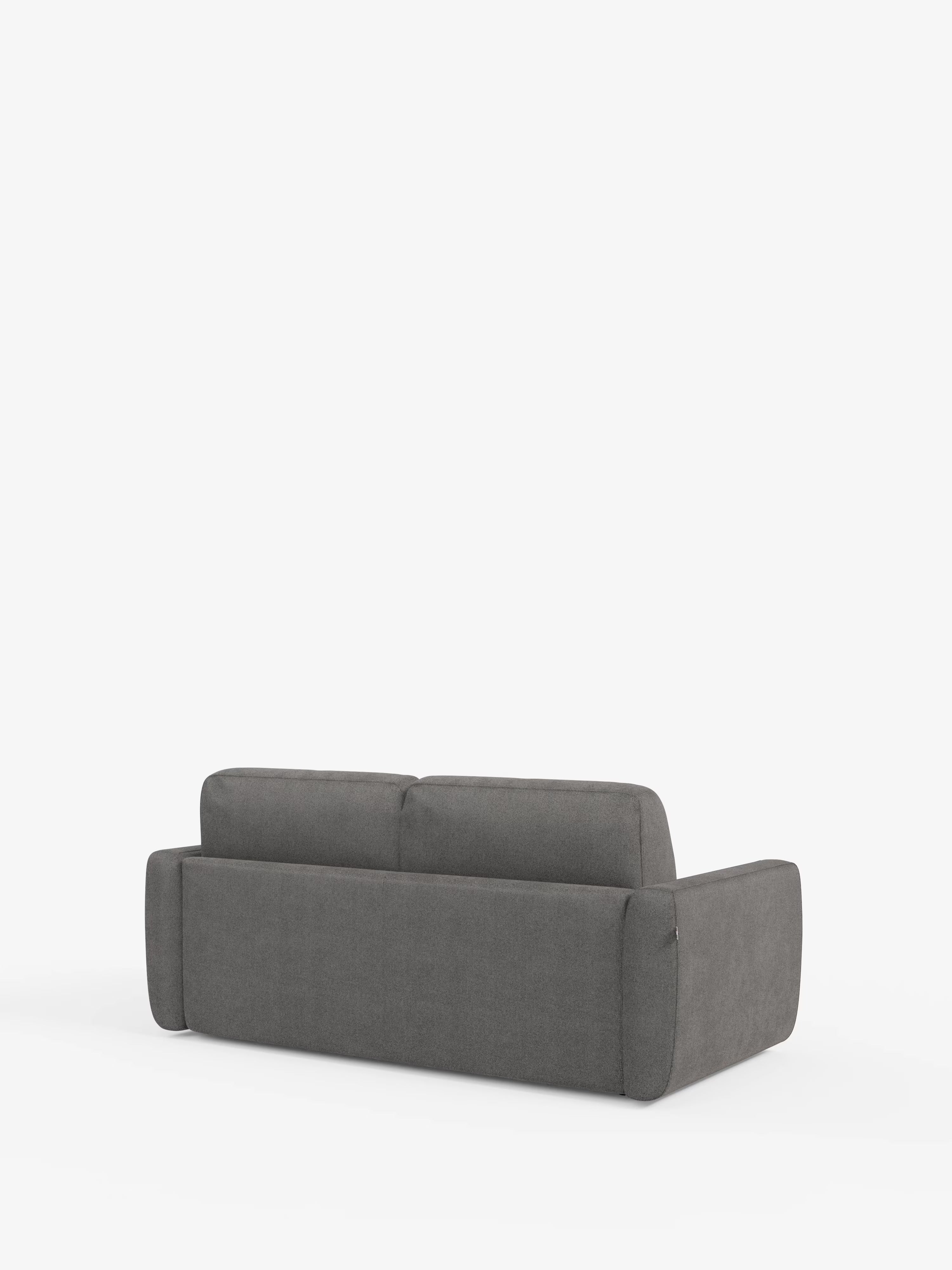 Leonida divano letto sfoderabile 3 posti - materasso alto 18 cm incluso e vano porta-cuscini in Tessuto Smacchiabile