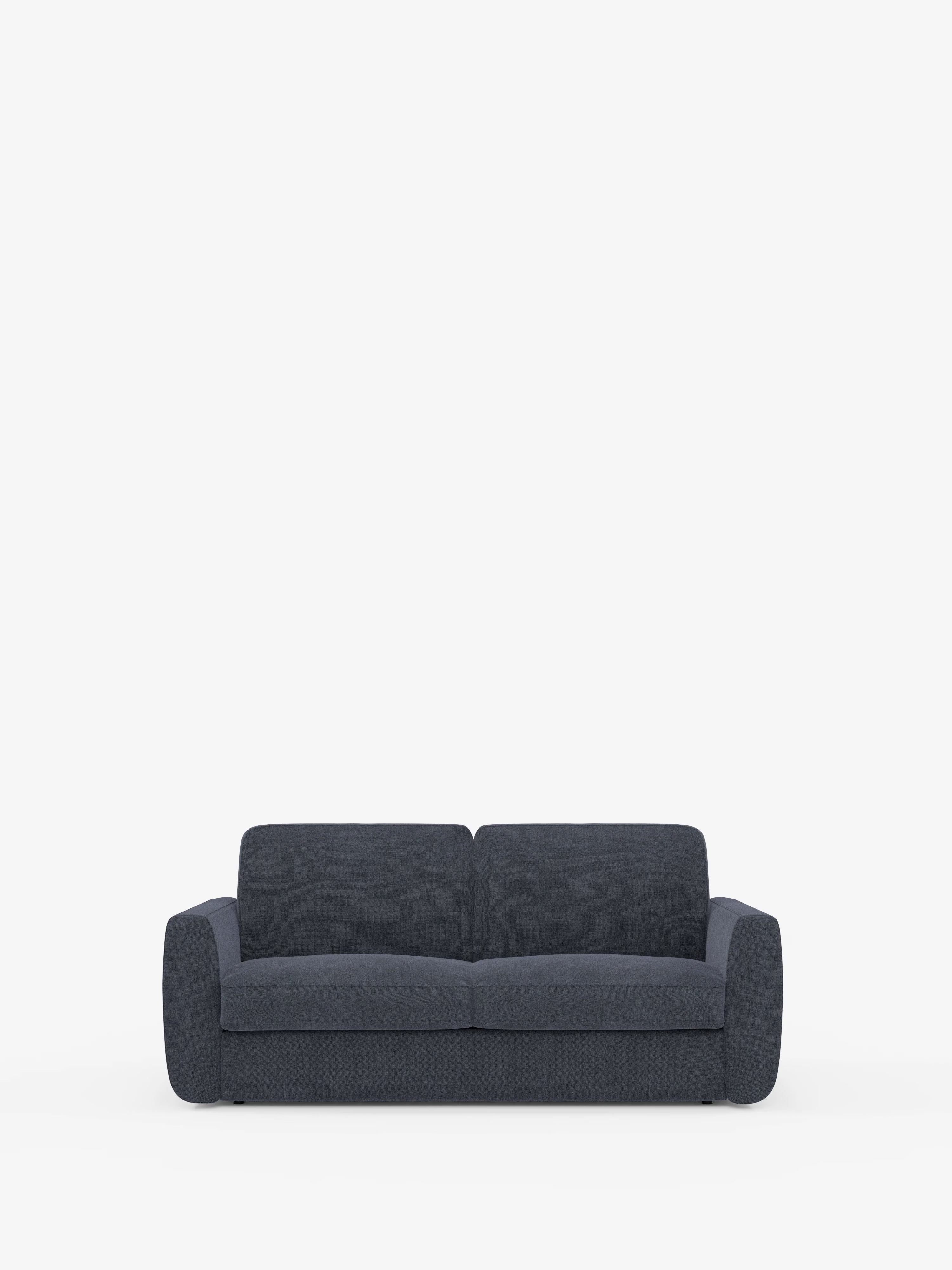Leonida divano letto sfoderabile 3 posti - materasso alto 18 cm incluso e vano porta-cuscini in Tessuto Smacchiabile