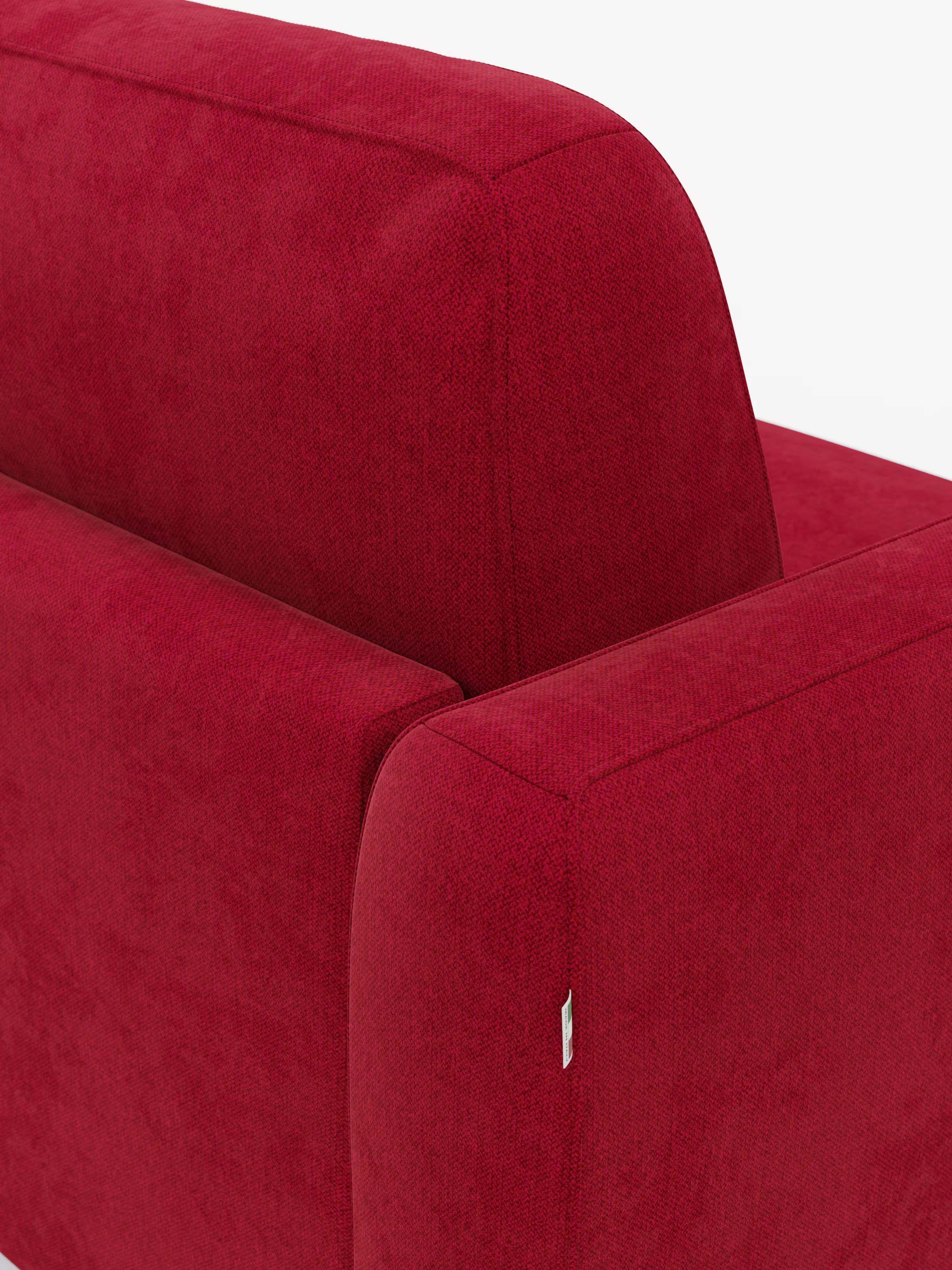 Leonida divano letto sfoderabile 3 posti - materasso alto 18 cm incluso e vano porta-cuscini in Tessuto Smacchiabile