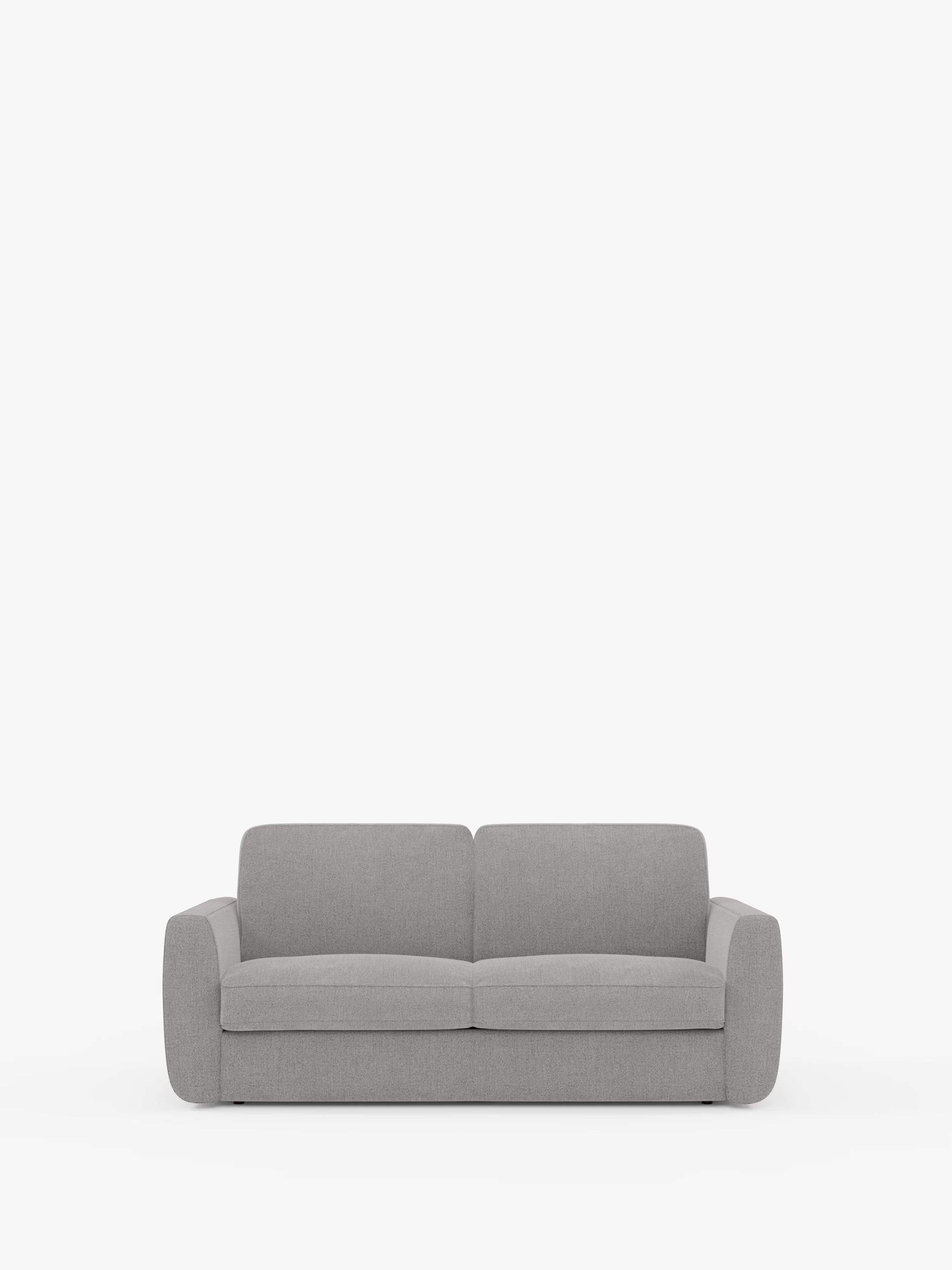 Leonida divano letto sfoderabile 3 posti - materasso alto 18 cm incluso e vano porta-cuscini in Tessuto Smacchiabile
