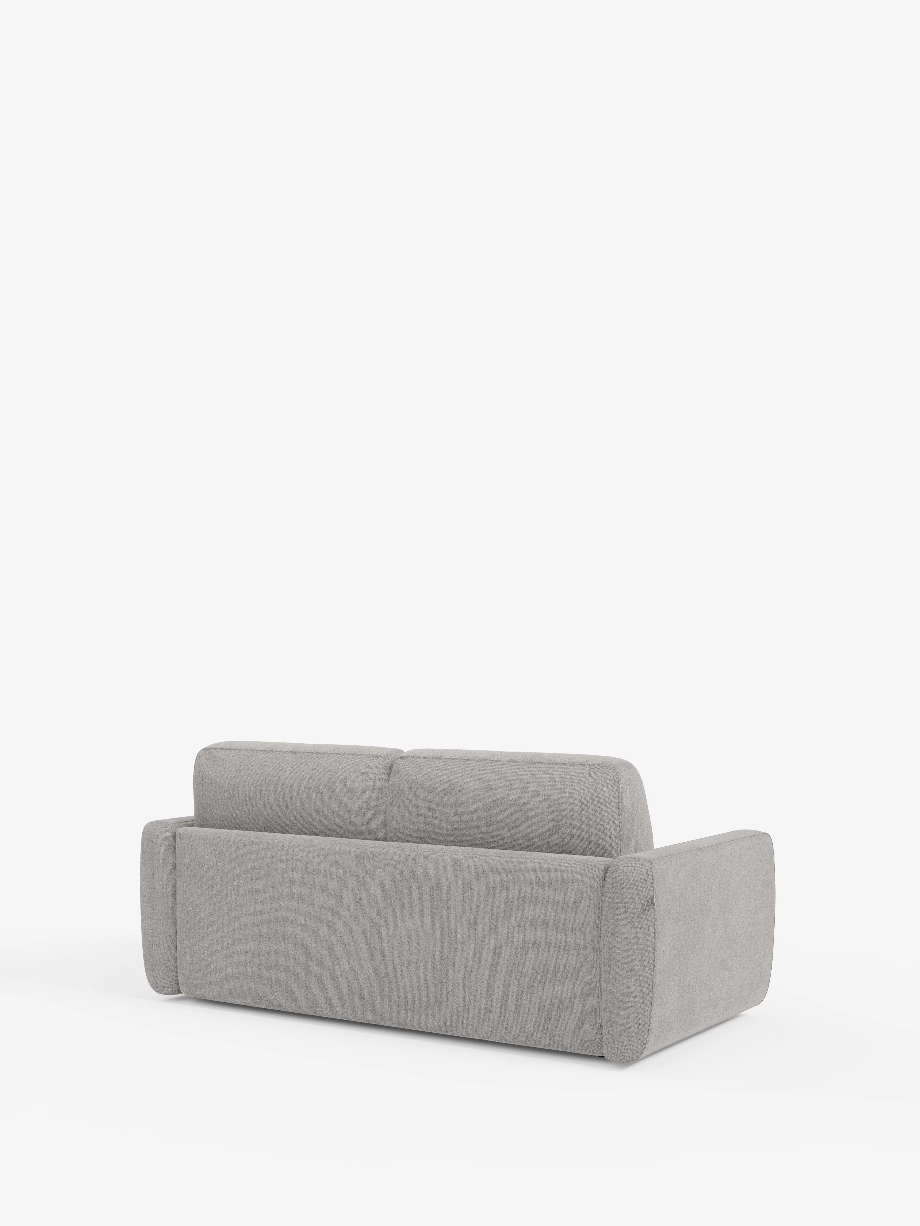 Leonida divano letto sfoderabile 3 posti - materasso alto 18 cm incluso e vano porta-cuscini in Tessuto Smacchiabile