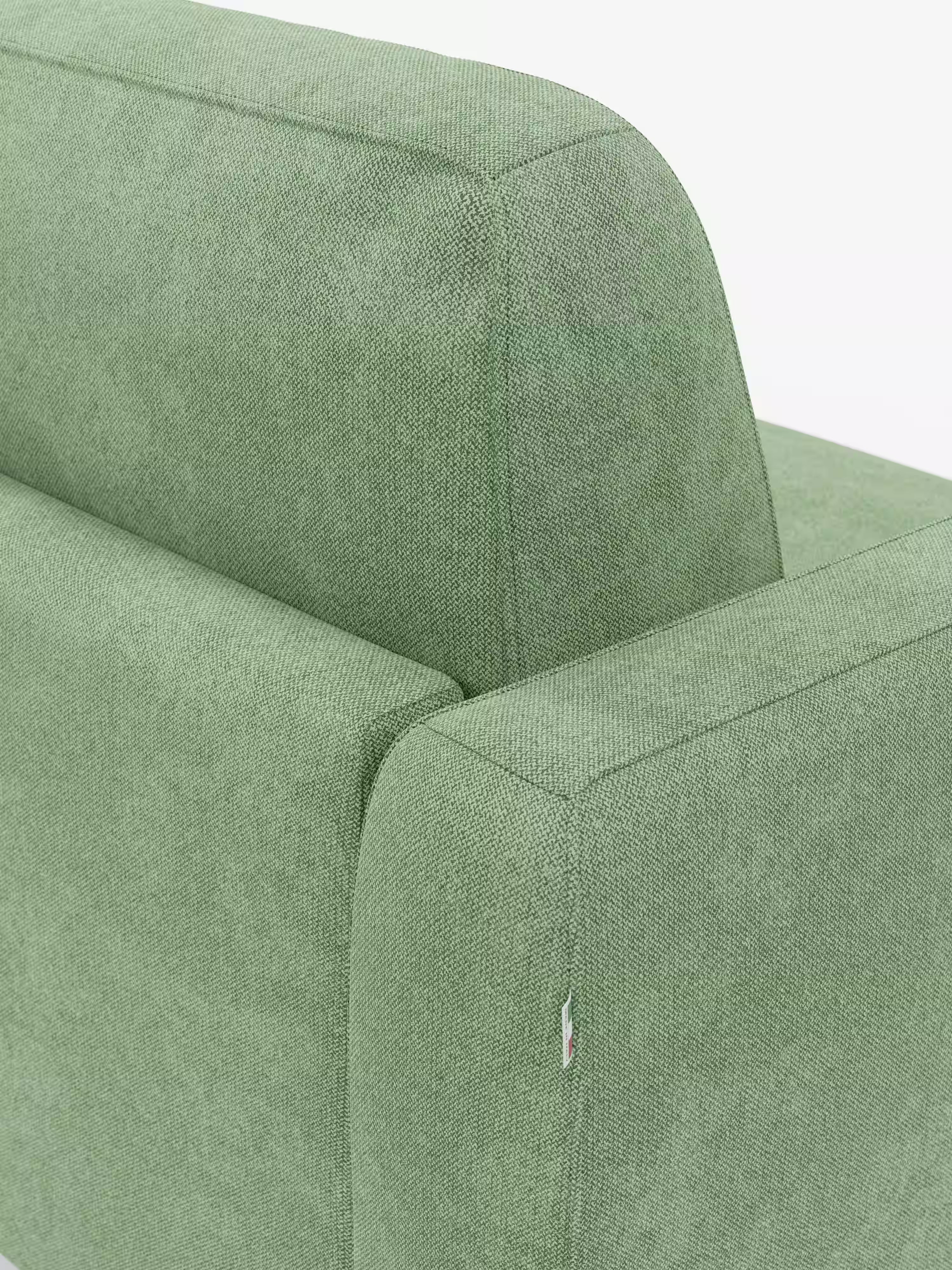 Leonida divano letto sfoderabile 3 posti - materasso alto 18 cm incluso e vano porta-cuscini in Tessuto Smacchiabile