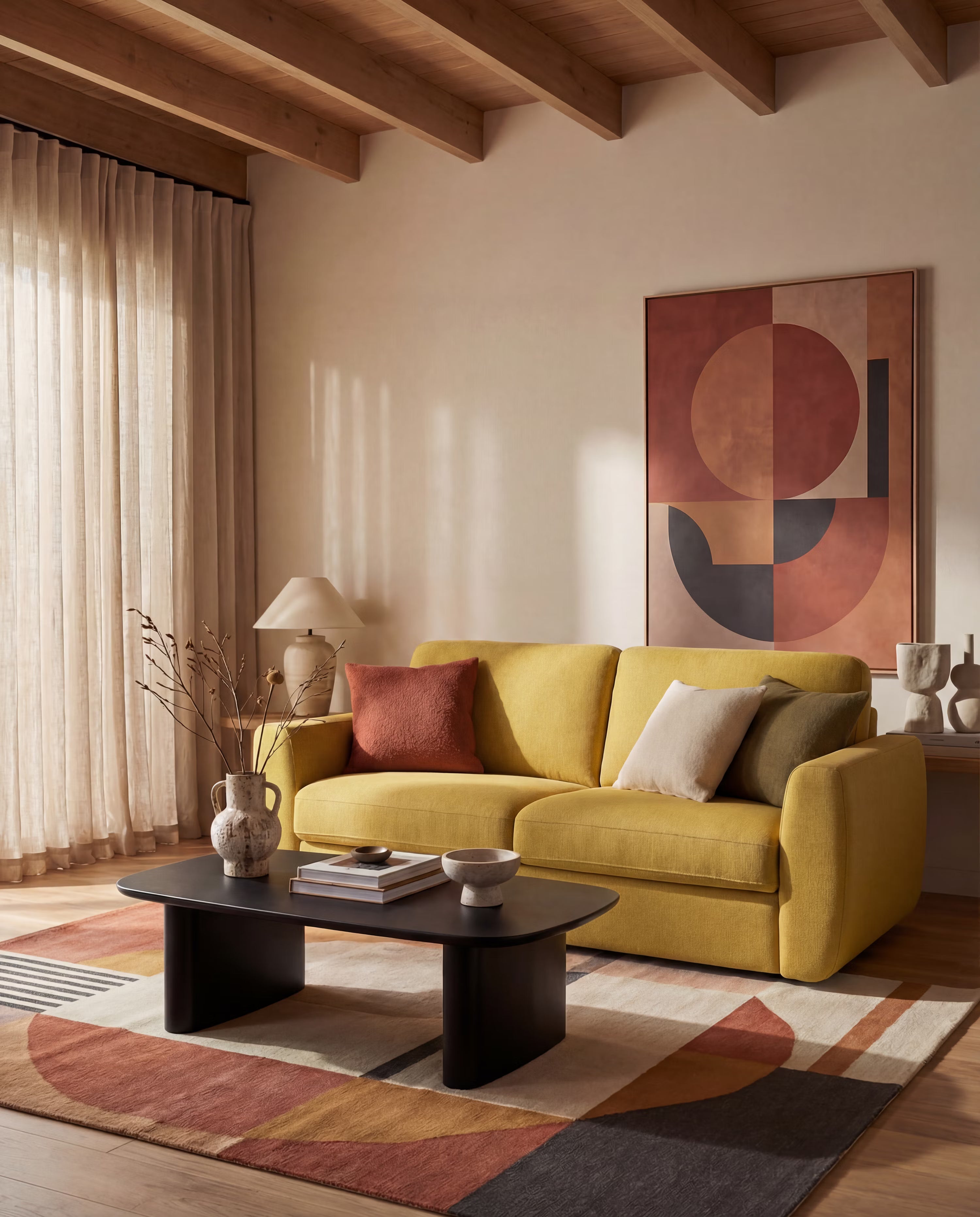 Leonida Schlafsofa mit abziehbarem Bezug für 3 Personen - Matratze 18 cm hoch inklusive und Fach für Kissen aus fleckenabweisendem Stoff
