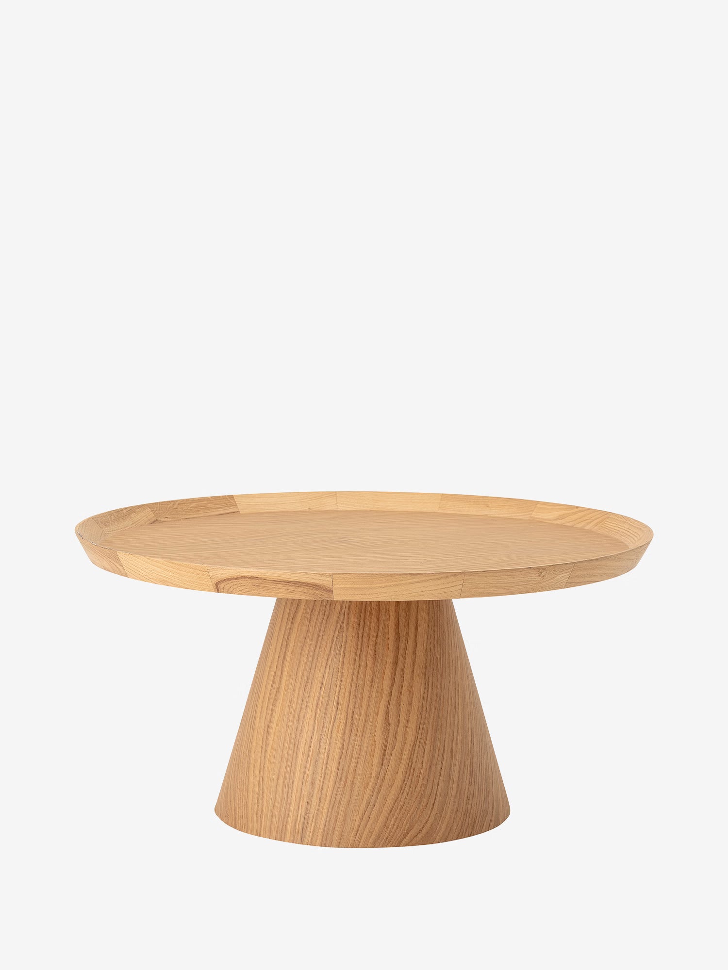 Luana Tavolino basso da salotto rotondo in rovere naturale FSC® - Coffee table Ø74 cm