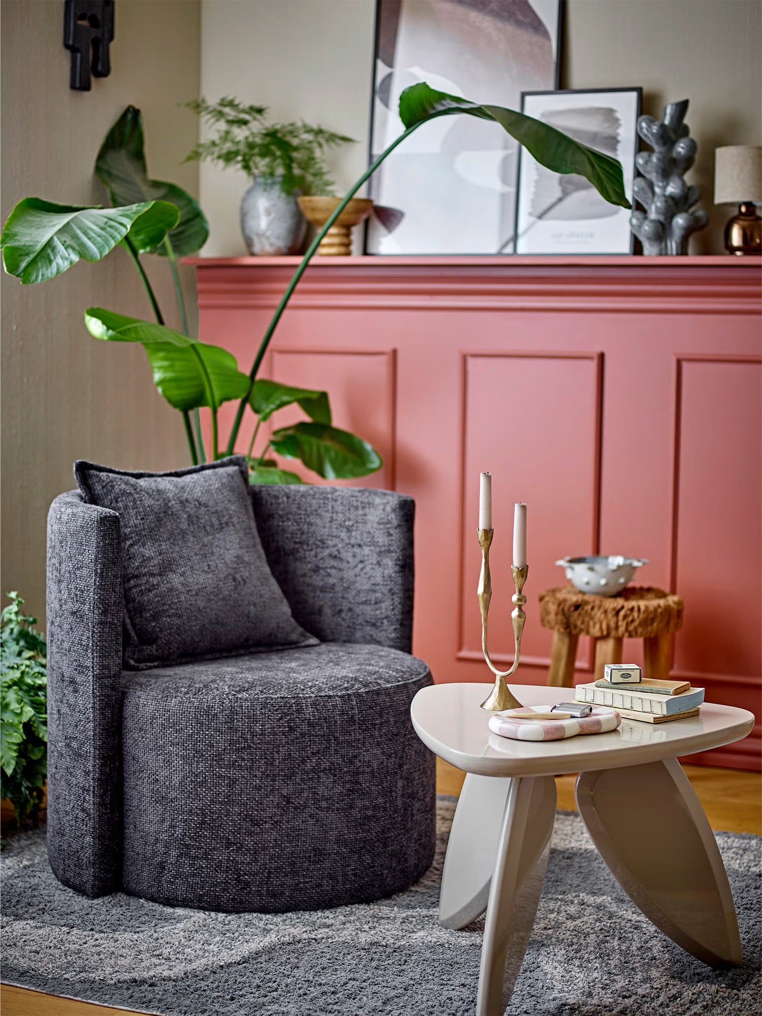 Magia Couchtisch aus FSC®-MDF mit glänzend lackierter Elfenbein-Oberfläche