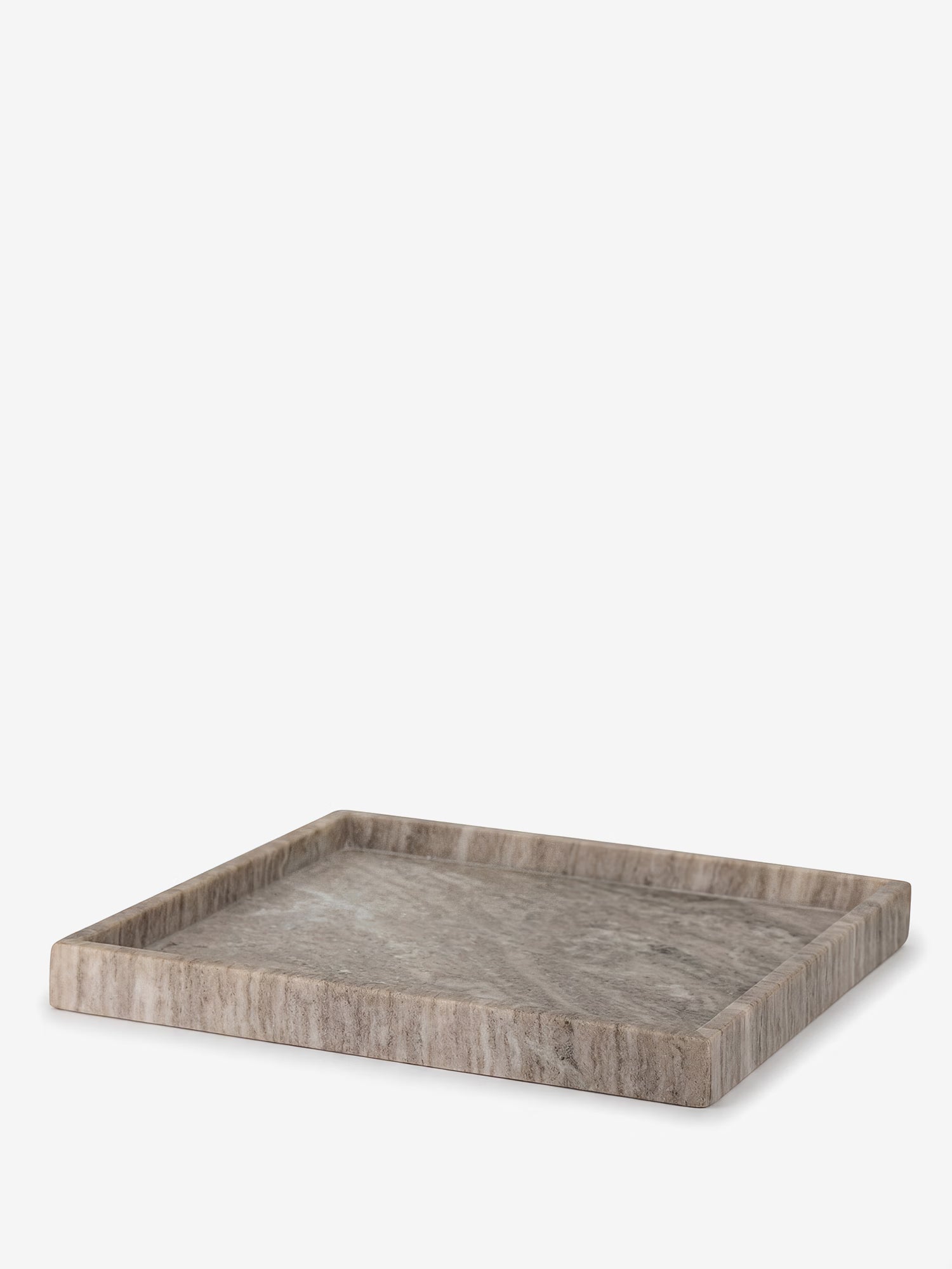 Majsa bandeja cuadrada 35x35 de mármol marrón elegante con diseño nórdico