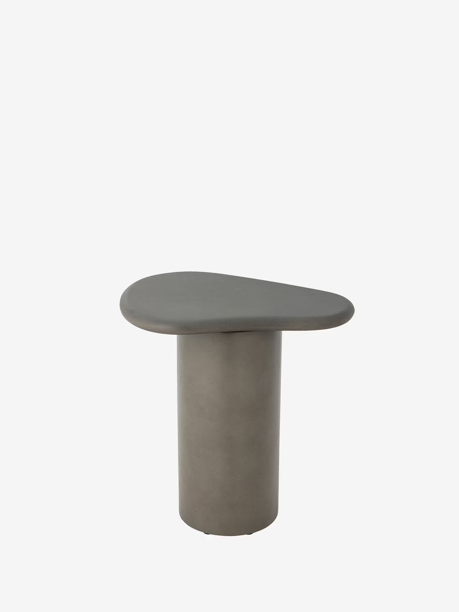 Marcery Outdoor side table in gray fiber cement 50×35 cm