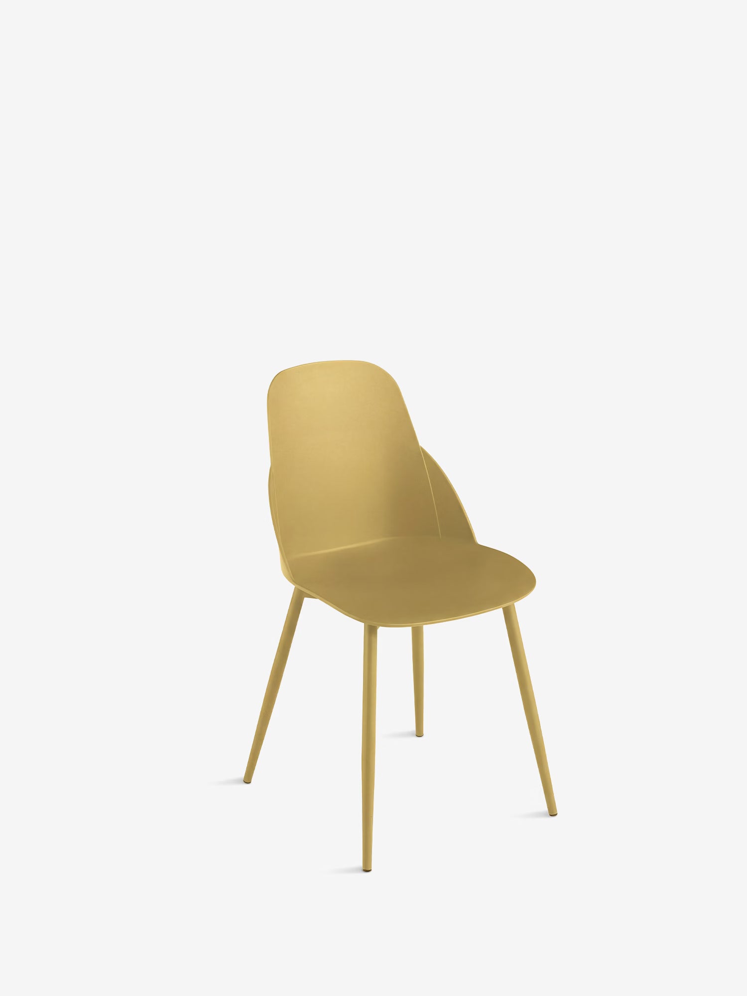 Mila Stuhl aus Polypropylen mit Metallgestell im schlichten Design