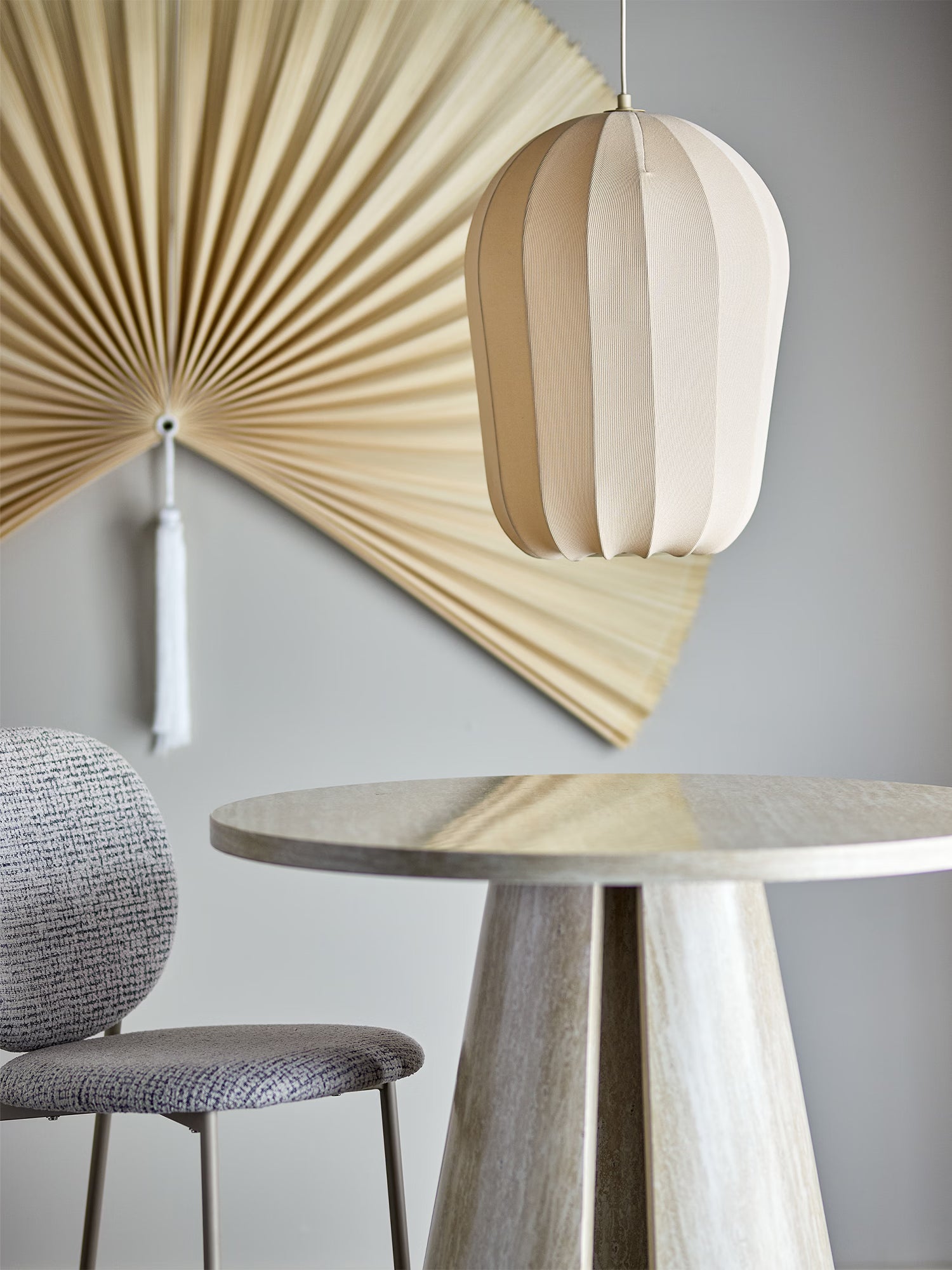 Naluna Suspension en tissu tricoté couleur naturelle