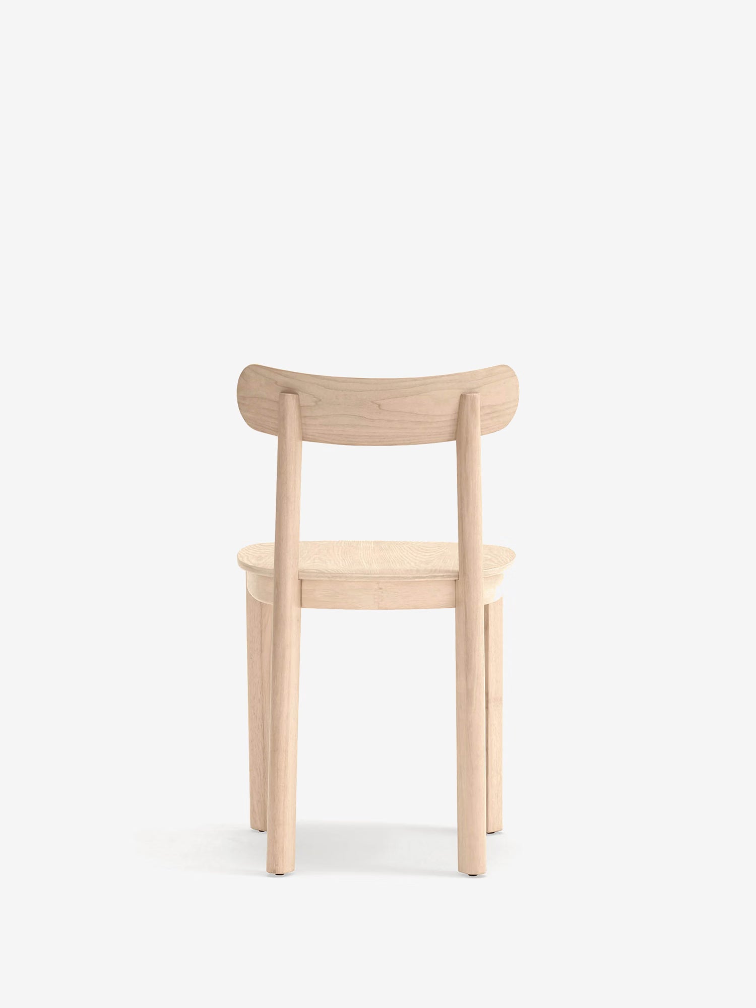 Nara Chaise en frêne et structure en bois massif finition naturelle ou noire