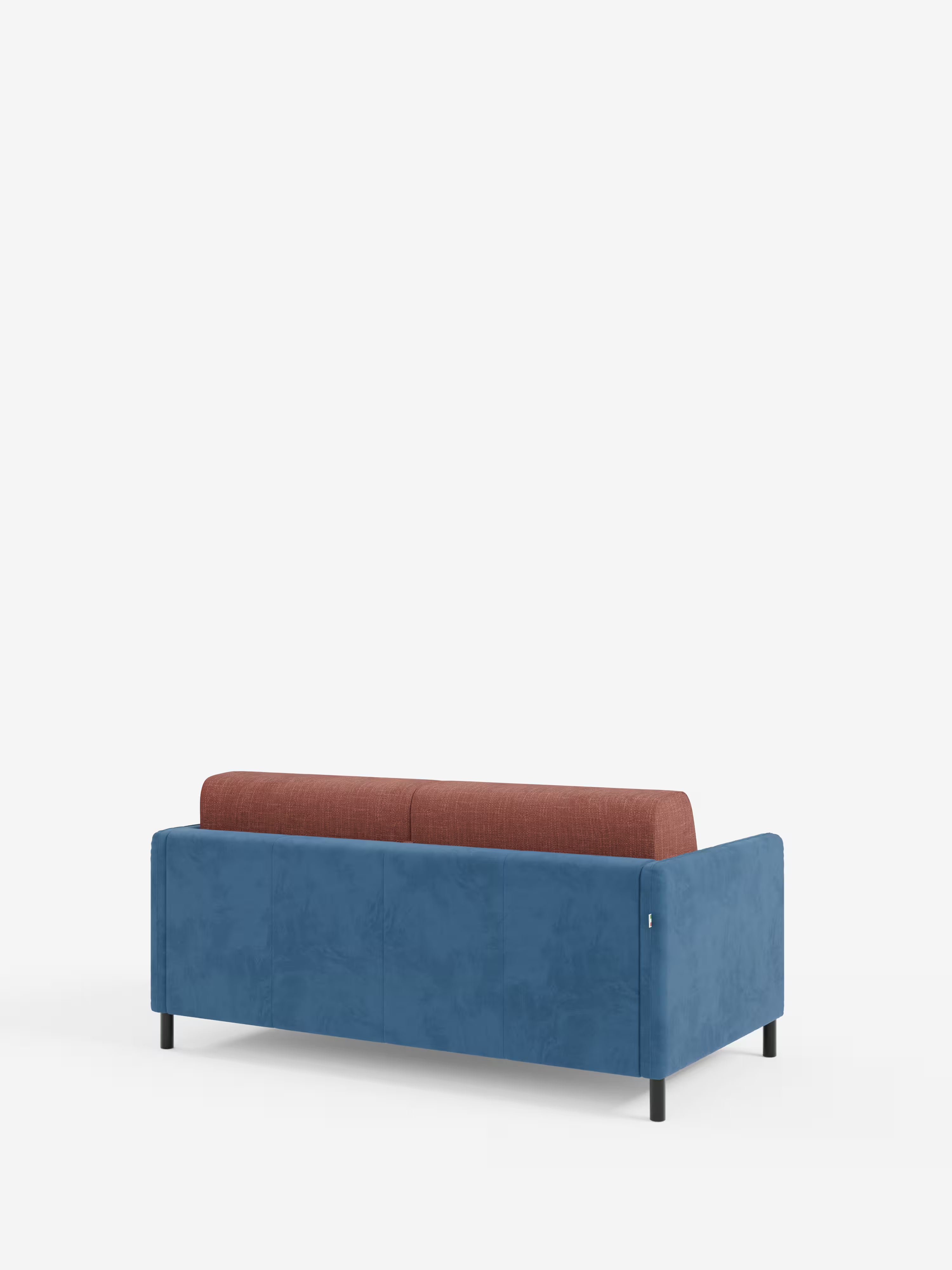 Narciso divano letto 2 e 3 posti materasso alto 18 cm - bicolore cuoio - panna in microfibra e ciniglia impermeabile