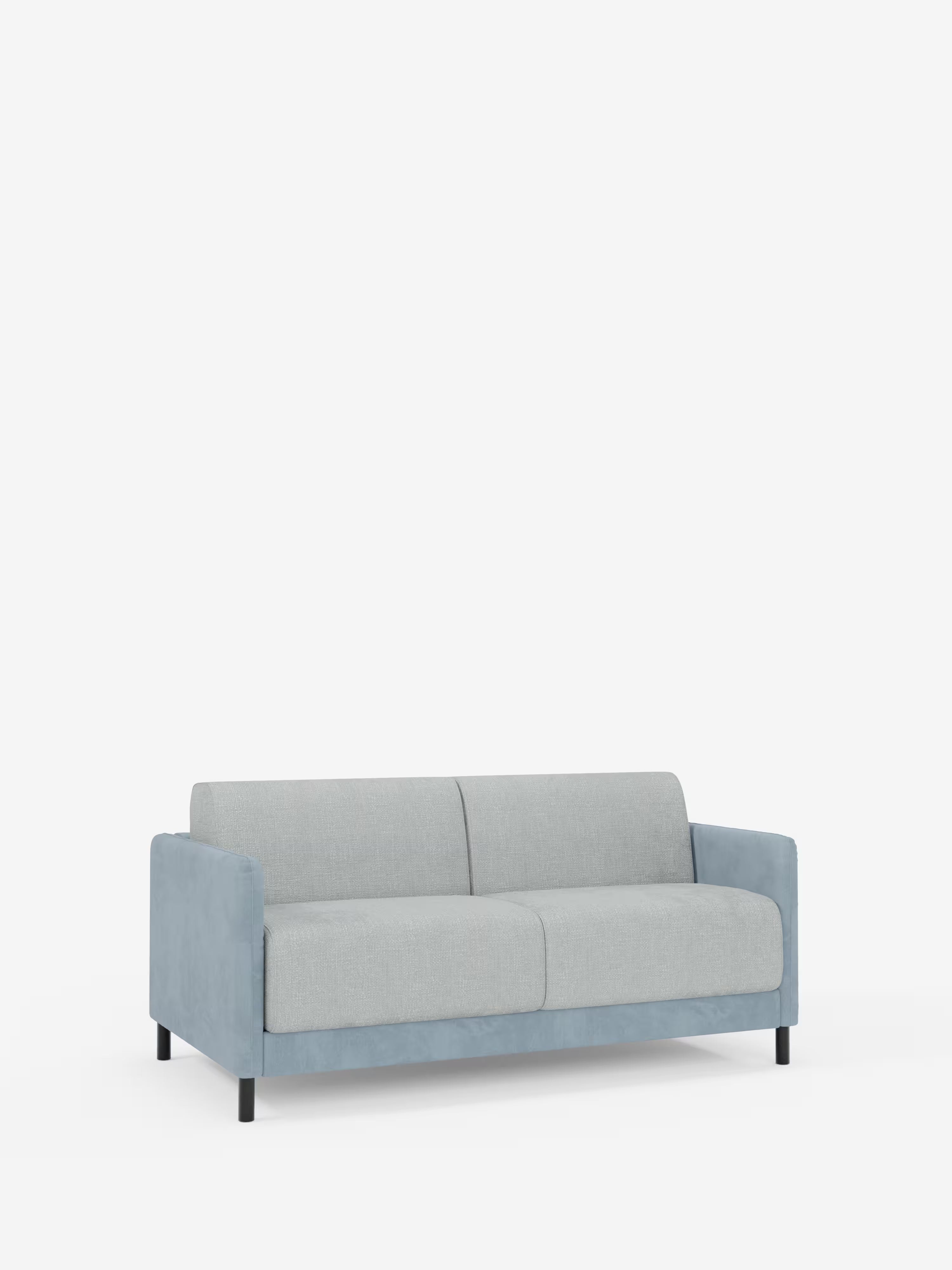 Narciso divano letto 2 e 3 posti materasso alto 18 cm - bicolore cuoio - panna in microfibra e ciniglia impermeabile