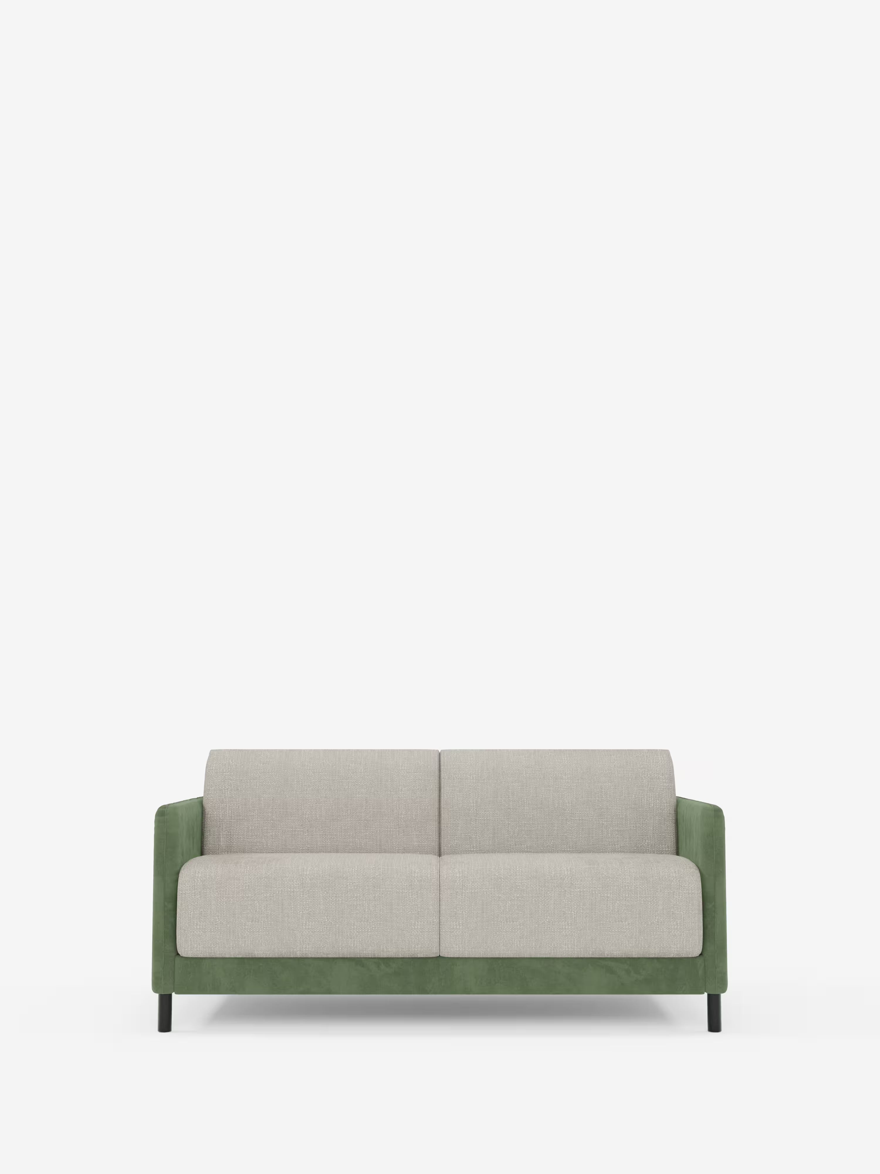 Narciso divano letto 2 e 3 posti materasso alto 18 cm - bicolore cuoio - panna in microfibra e ciniglia impermeabile