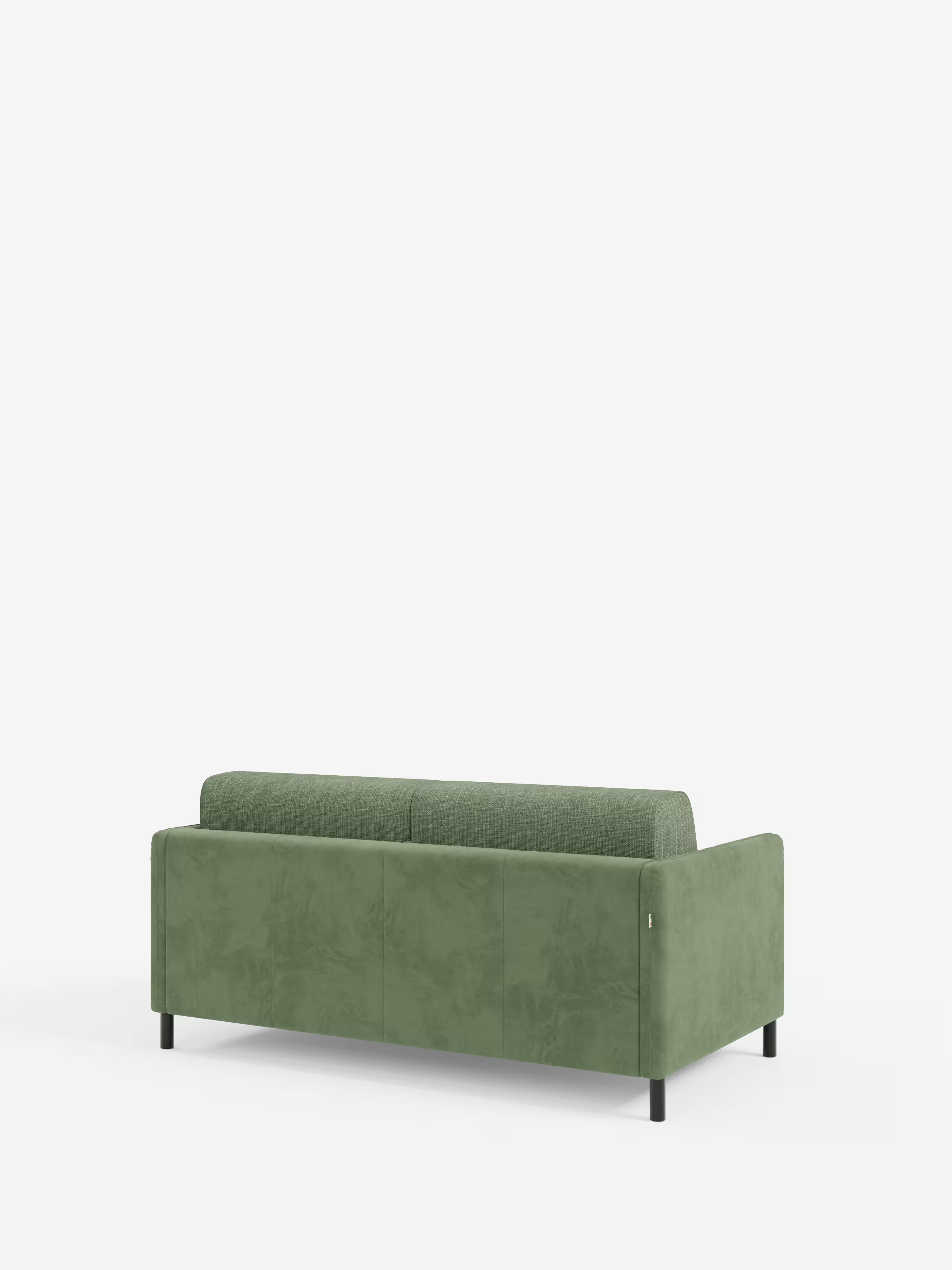 Narciso divano letto 2 e 3 posti materasso alto 18 cm - bicolore cuoio - panna in microfibra e ciniglia impermeabile