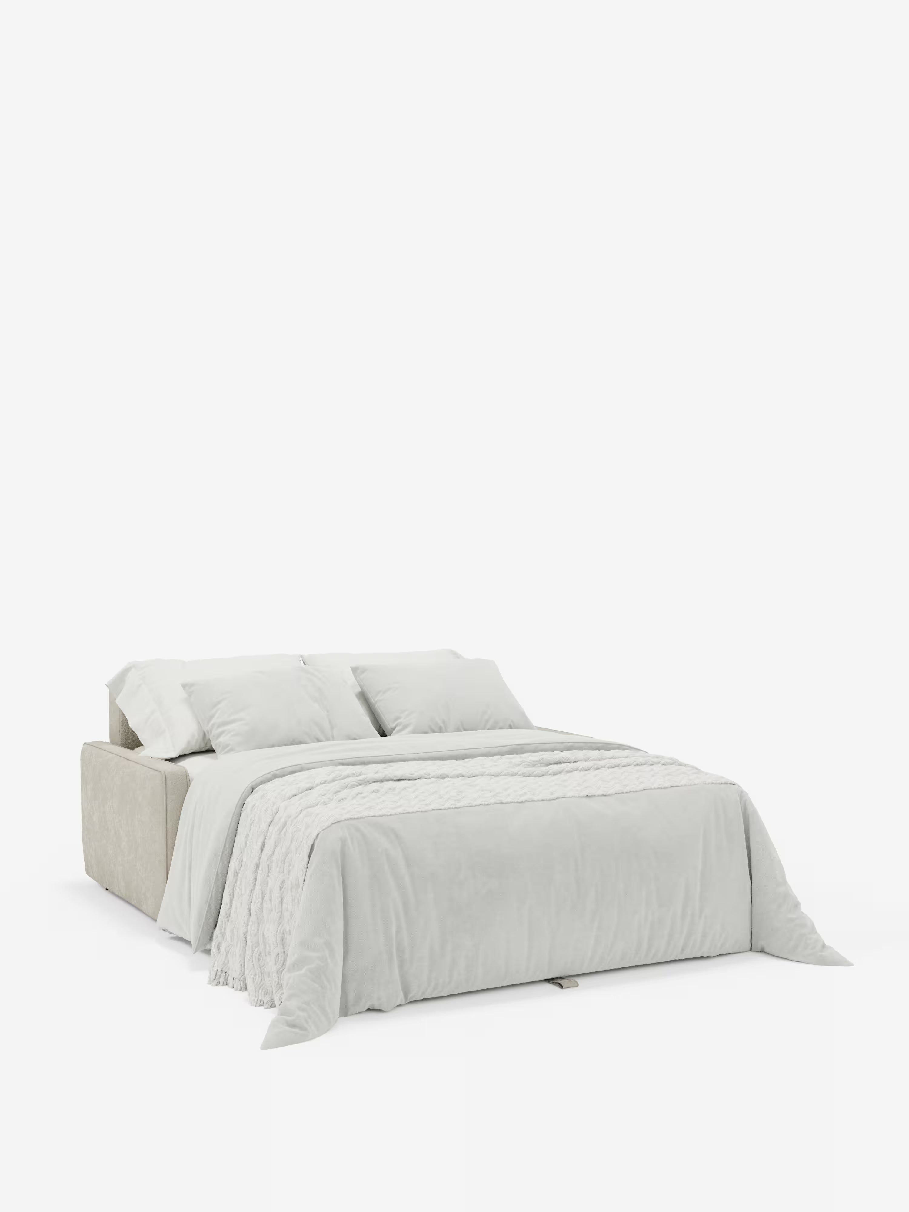 Nivon divano letto moderno 2 e 3 posti - materasso H16 cm e poggiatesta regolabili in tessuto smacchiabile