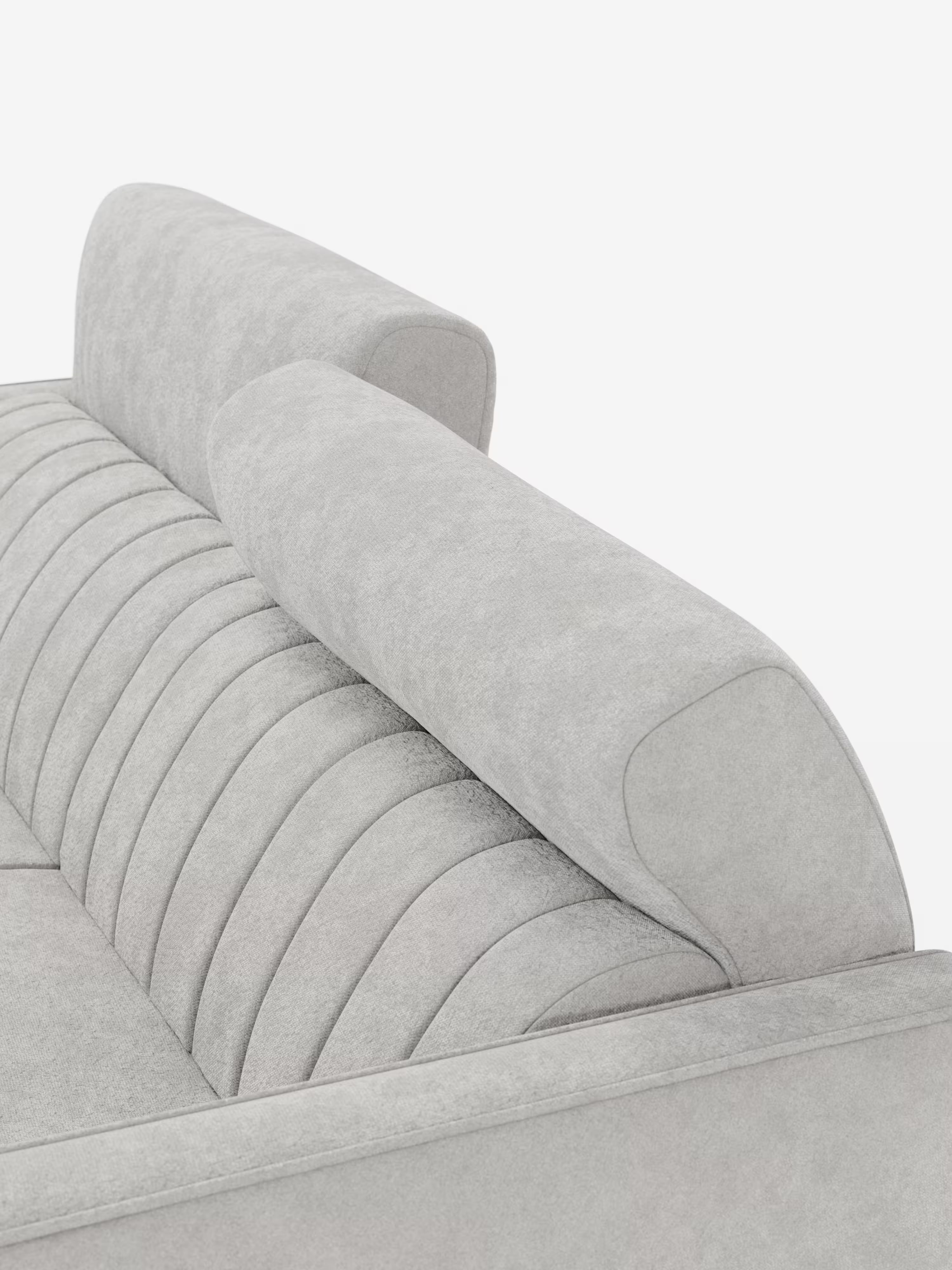 Nivon divano letto moderno 2 e 3 posti - materasso H16 cm e poggiatesta regolabili in tessuto smacchiabile