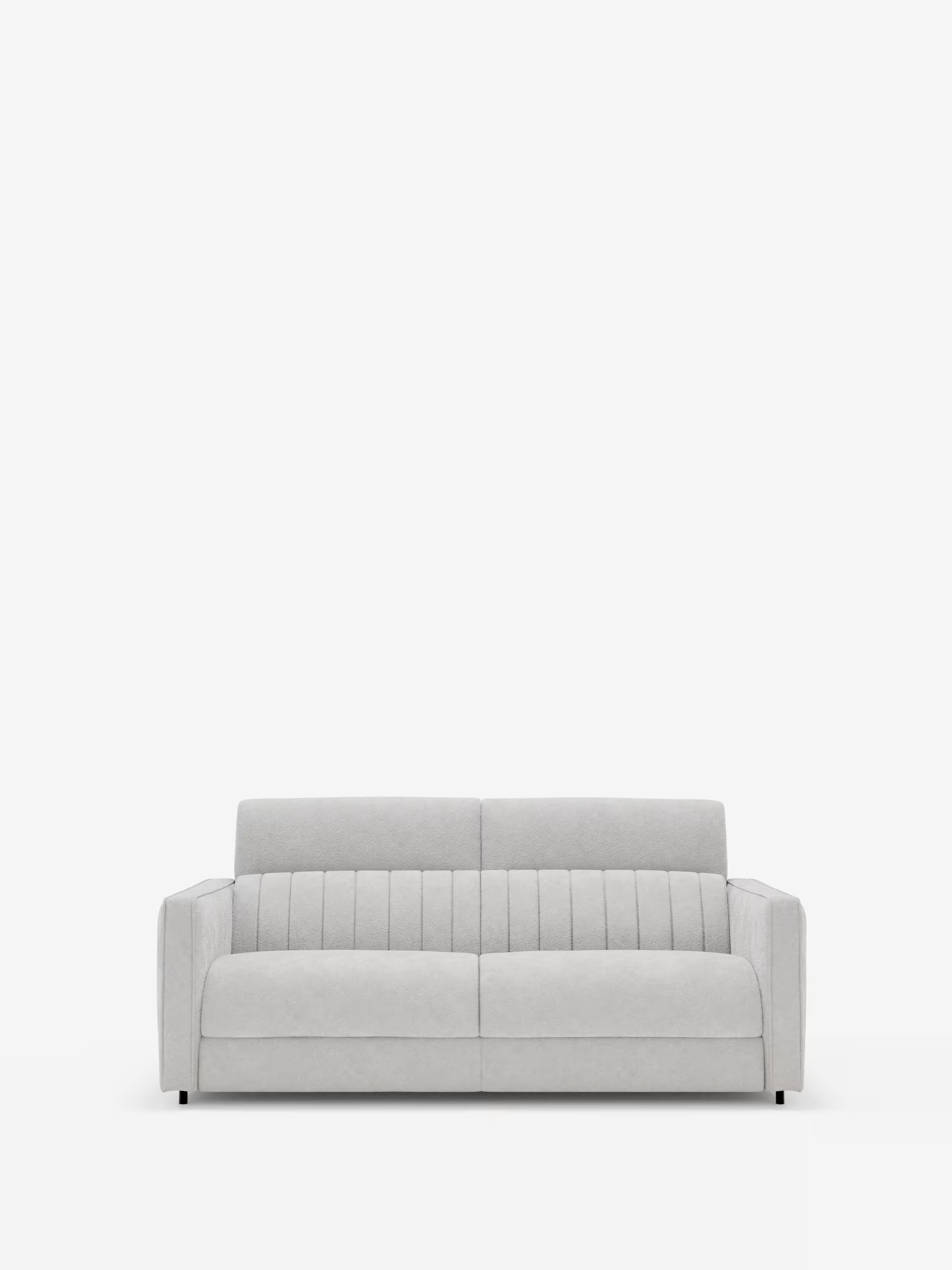 Nivon divano letto moderno 2 e 3 posti - materasso H16 cm e poggiatesta regolabili in tessuto smacchiabile