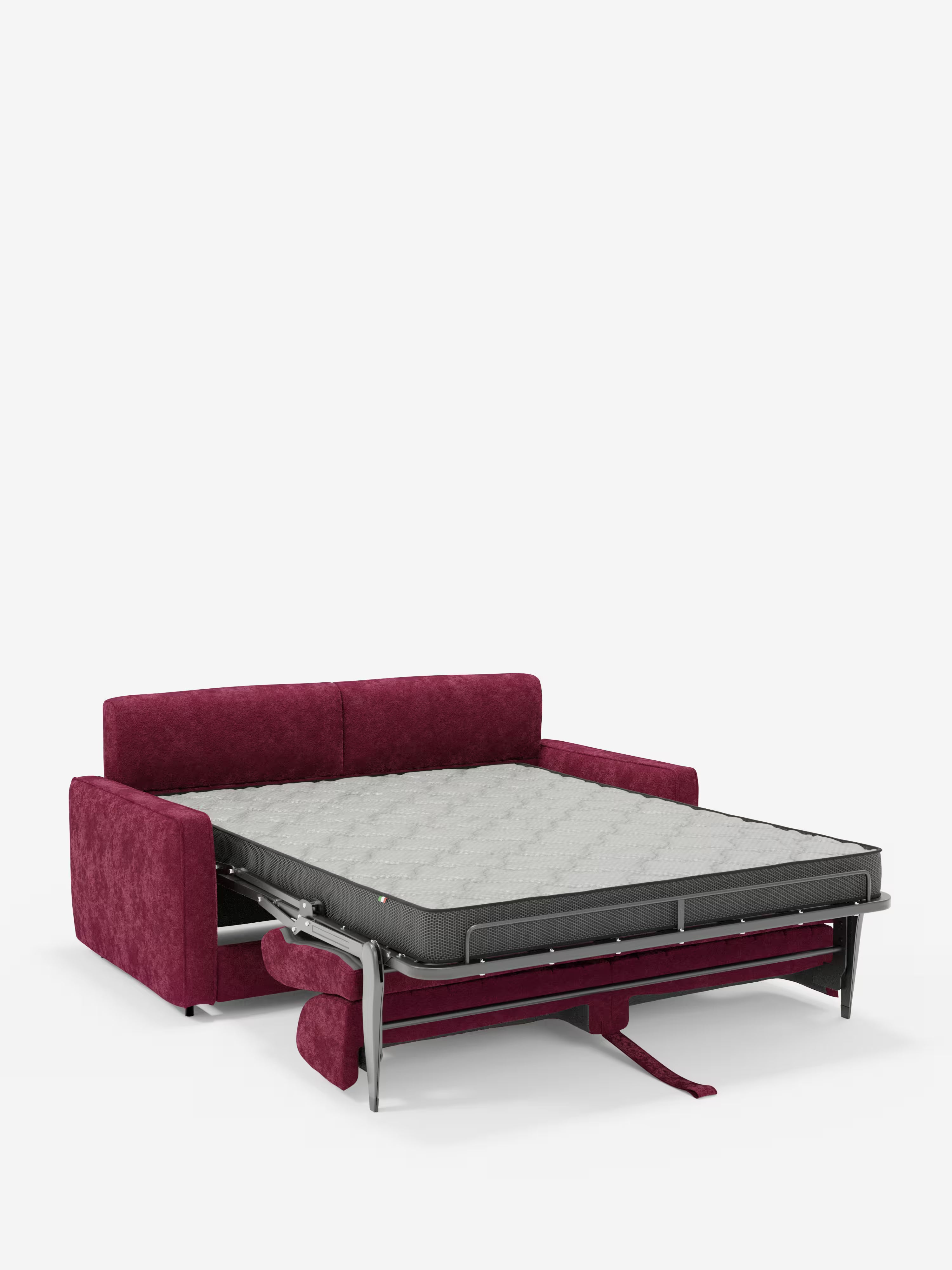 Nivon divano letto moderno 2 e 3 posti - materasso H16 cm e poggiatesta regolabili in tessuto smacchiabile