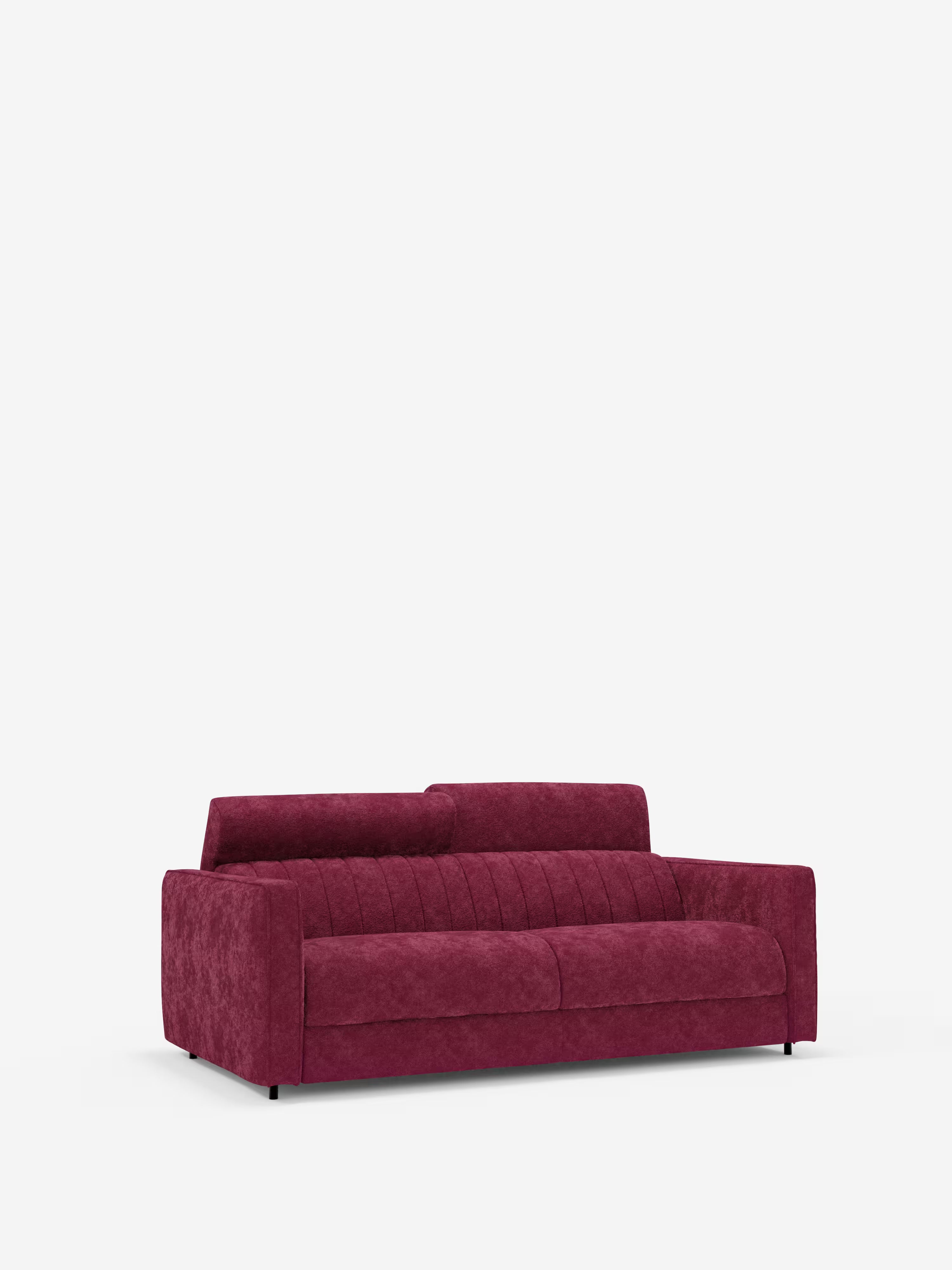 Nivon divano letto moderno 2 e 3 posti - materasso H16 cm e poggiatesta regolabili in tessuto smacchiabile