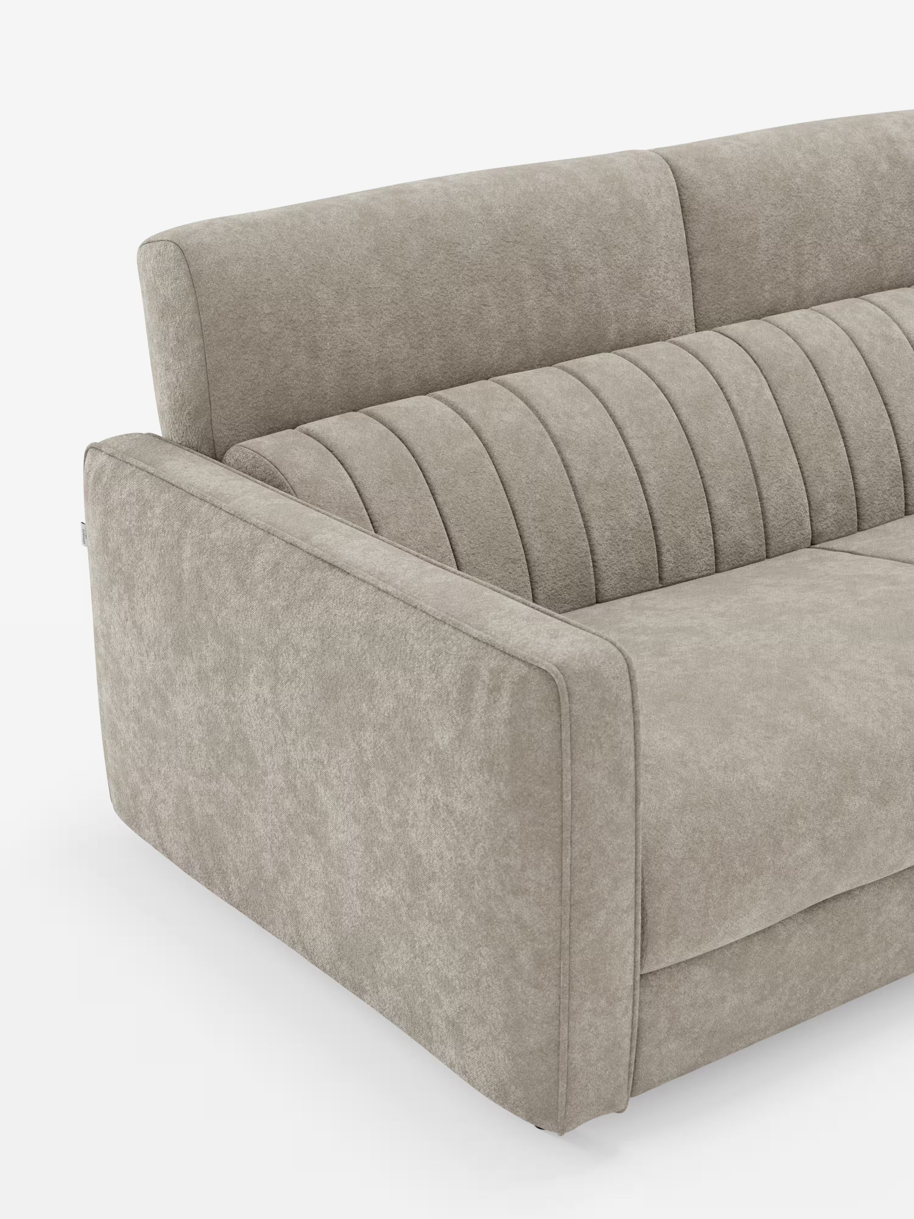 Nivon divano letto moderno 2 e 3 posti - materasso H16 cm e poggiatesta regolabili in tessuto smacchiabile