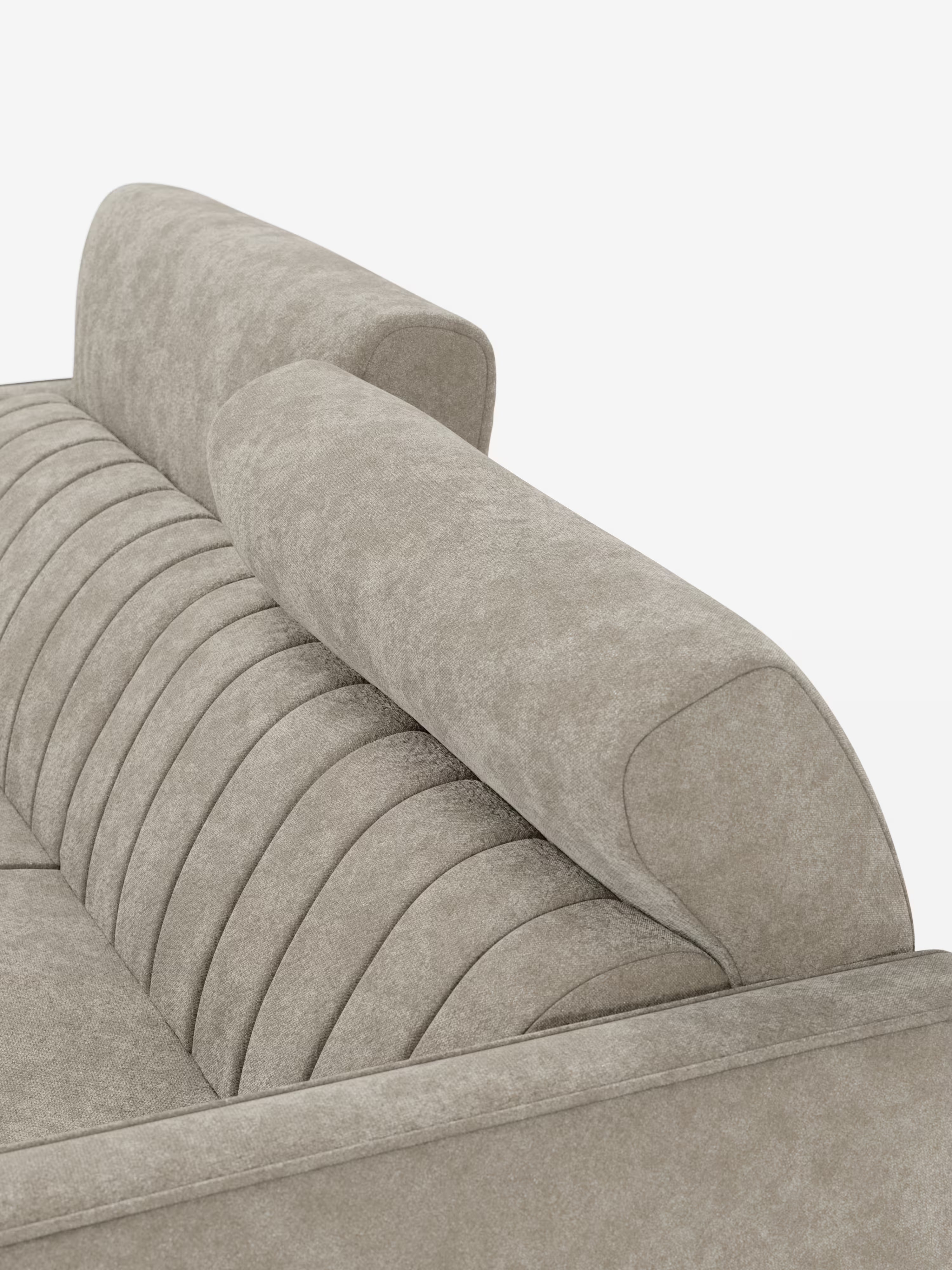 Nivon divano letto moderno 2 e 3 posti - materasso H16 cm e poggiatesta regolabili in tessuto smacchiabile