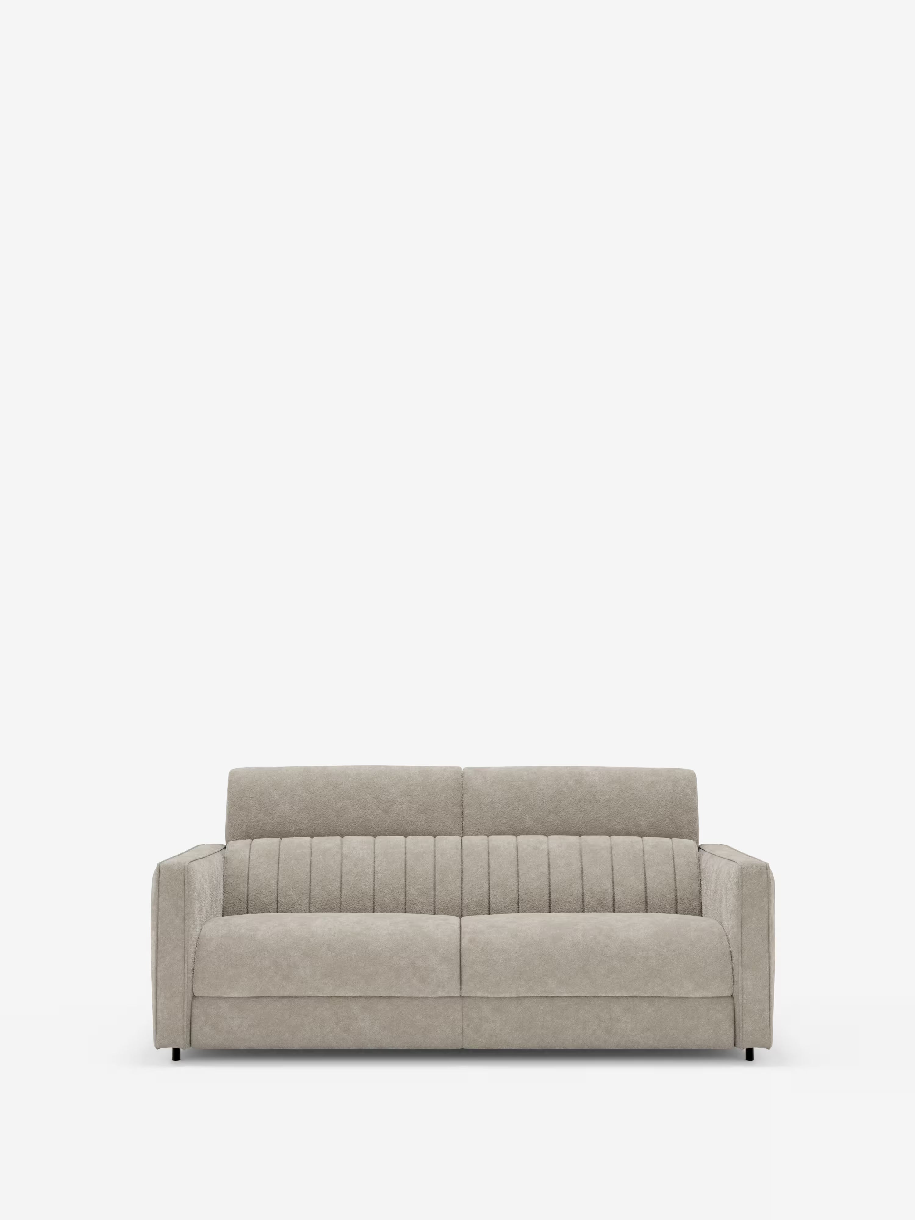 Nivon divano letto moderno 2 e 3 posti - materasso H16 cm e poggiatesta regolabili in tessuto smacchiabile