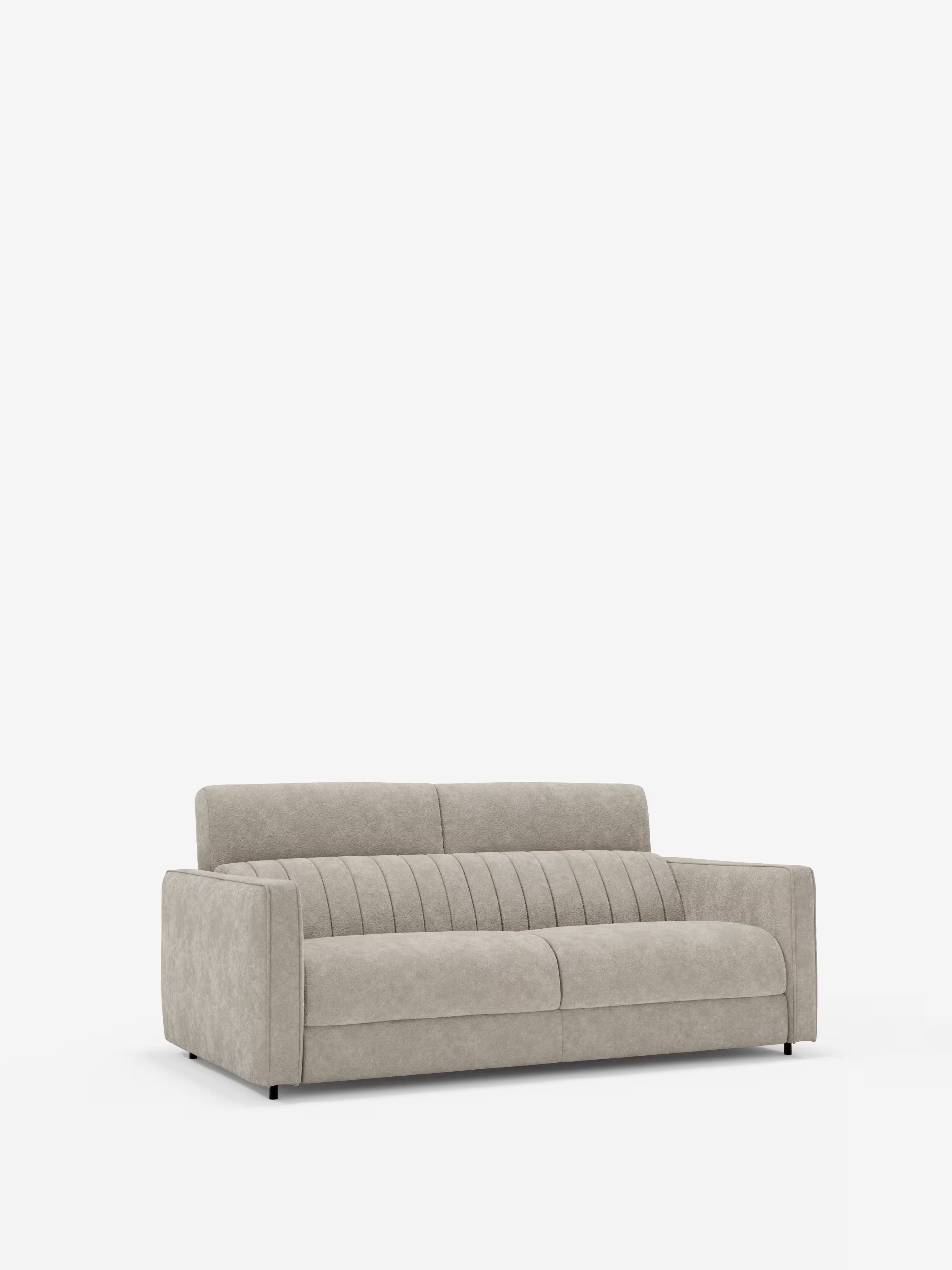 Nivon divano letto moderno 2 e 3 posti - materasso H16 cm e poggiatesta regolabili in tessuto smacchiabile