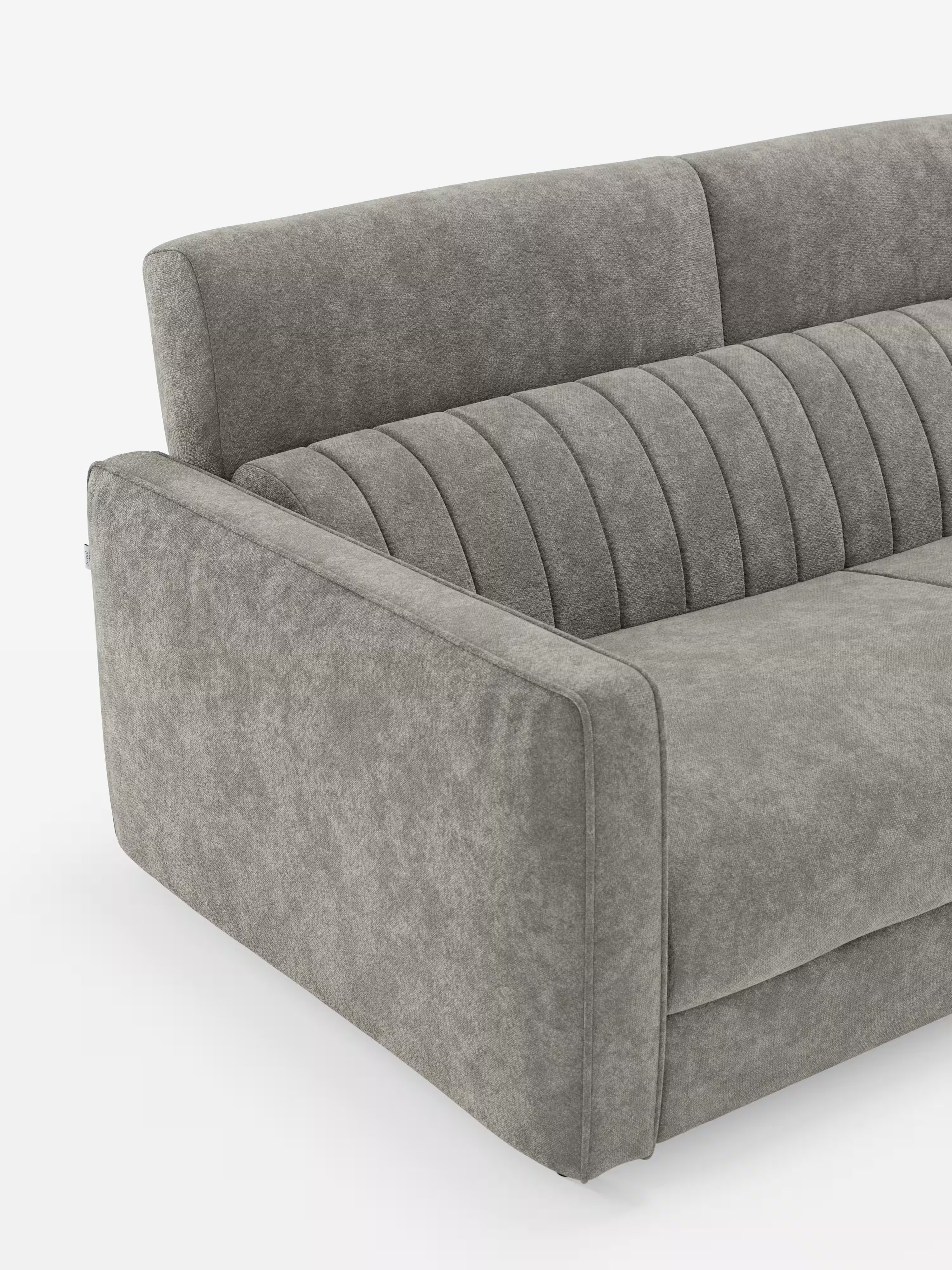 Nivon divano letto moderno 2 e 3 posti - materasso H16 cm e poggiatesta regolabili in tessuto smacchiabile