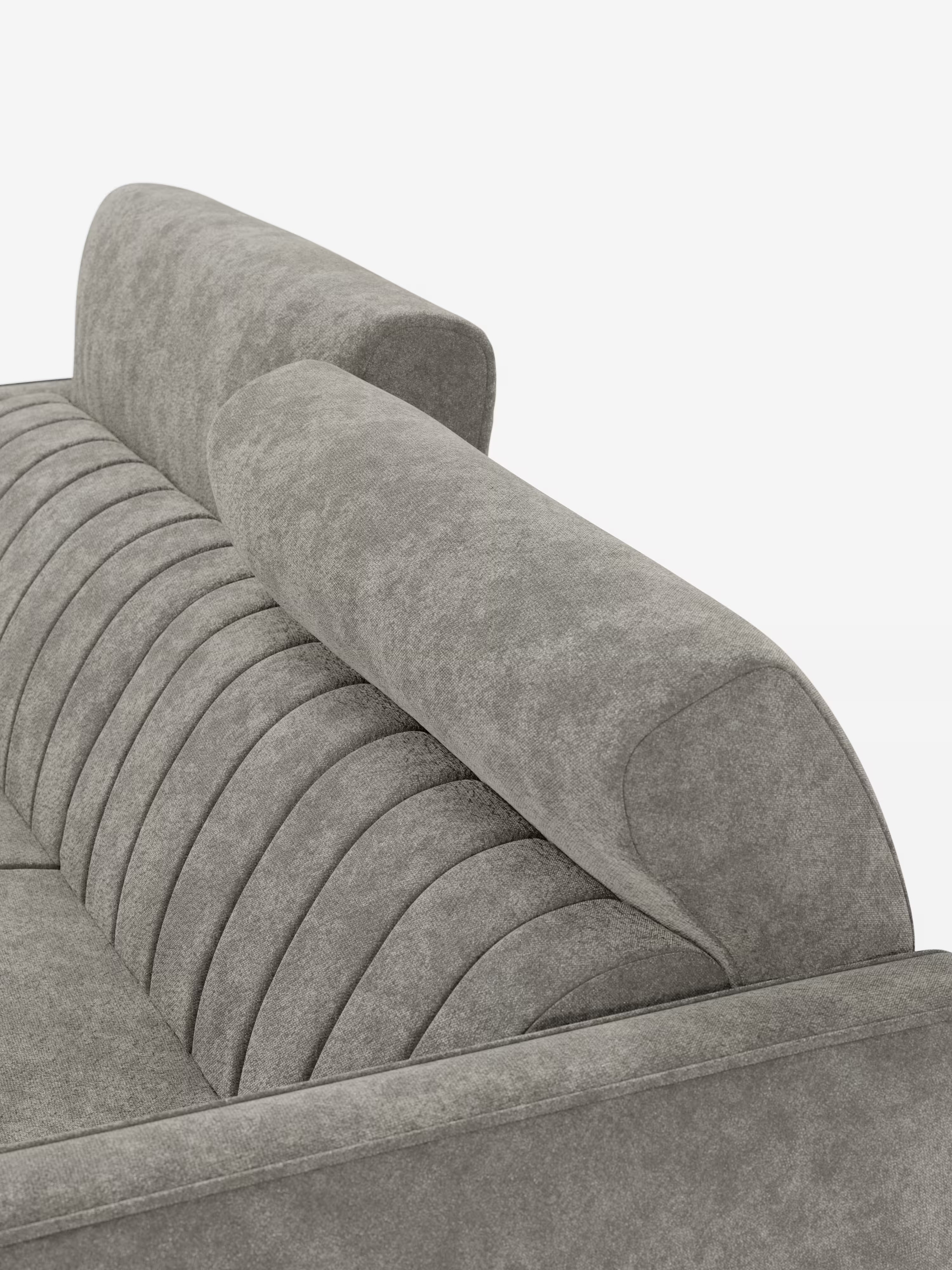 Nivon divano letto moderno 2 e 3 posti - materasso H16 cm e poggiatesta regolabili in tessuto smacchiabile