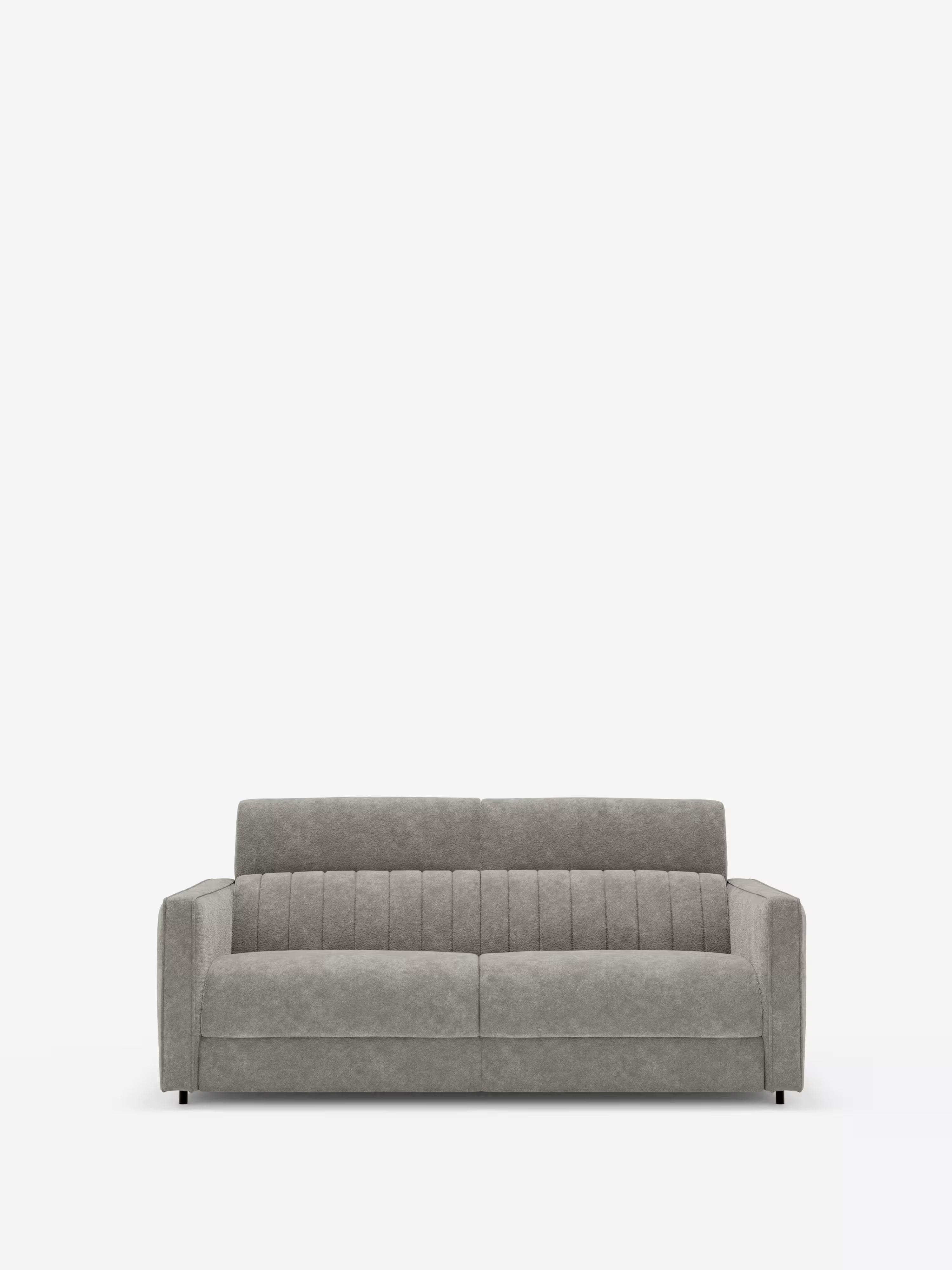 Nivon divano letto moderno 2 e 3 posti - materasso H16 cm e poggiatesta regolabili in tessuto smacchiabile