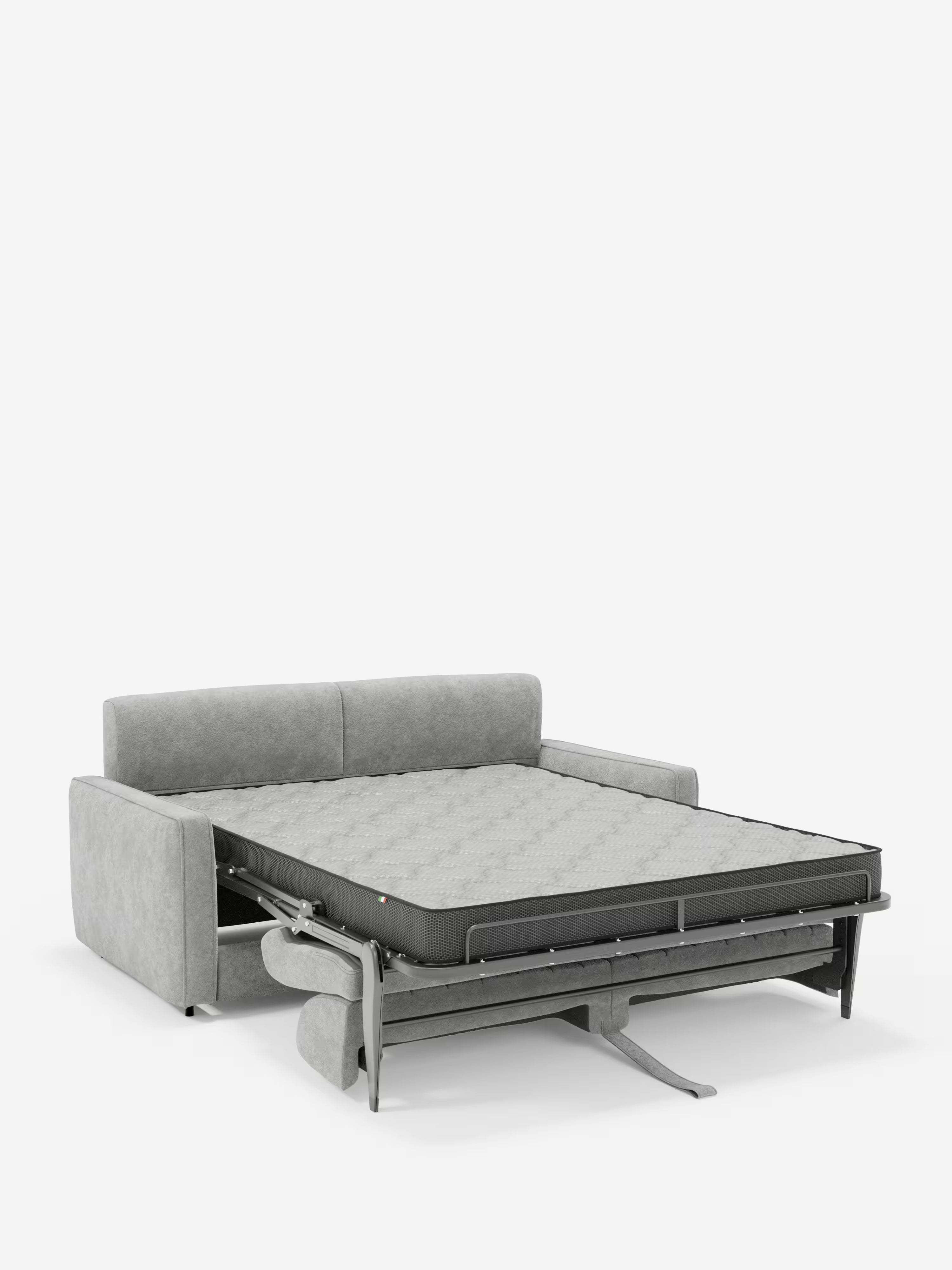 Nivon divano letto moderno 2 e 3 posti - materasso H16 cm e poggiatesta regolabili in tessuto smacchiabile
