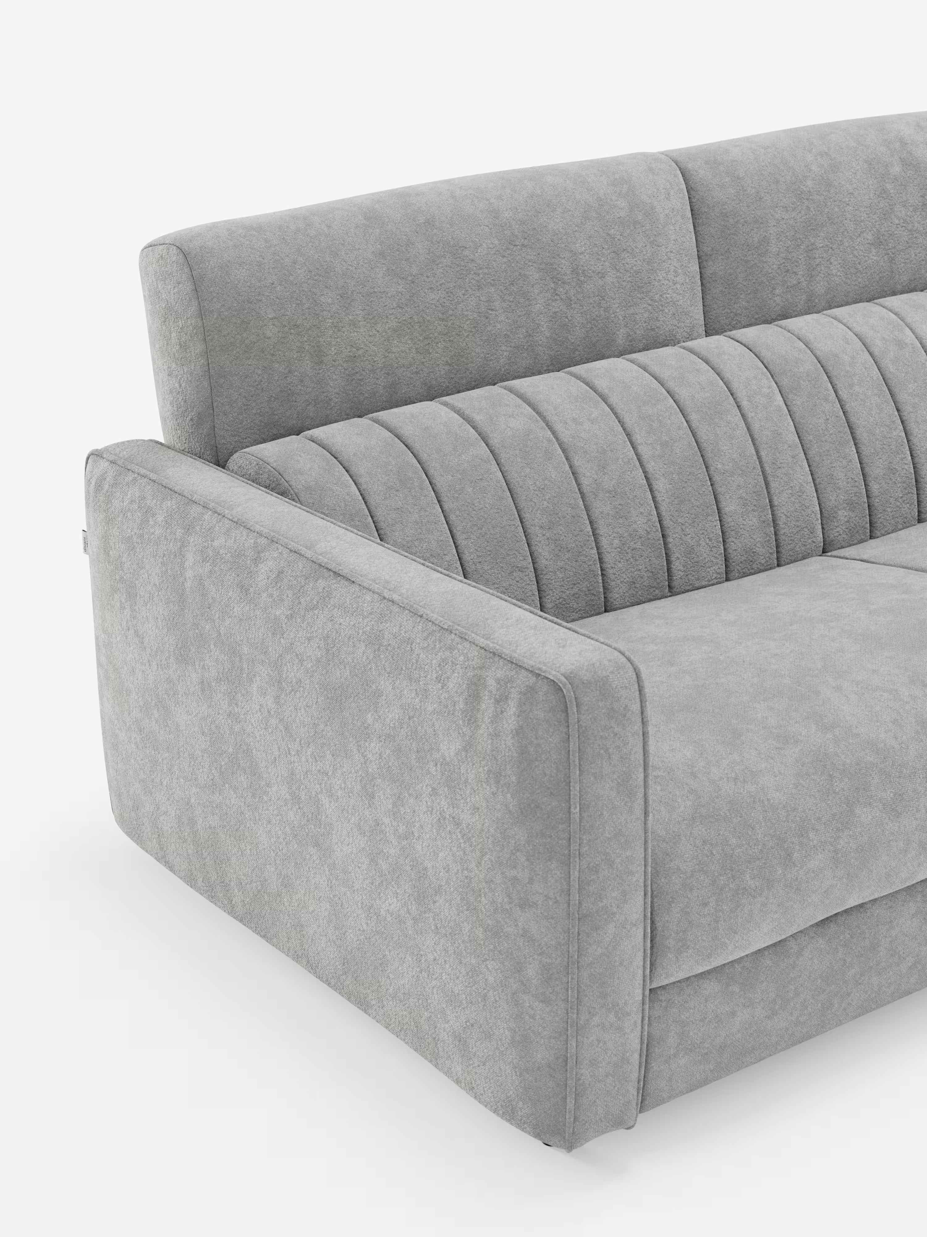 Nivon divano letto moderno 2 e 3 posti - materasso H16 cm e poggiatesta regolabili in tessuto smacchiabile