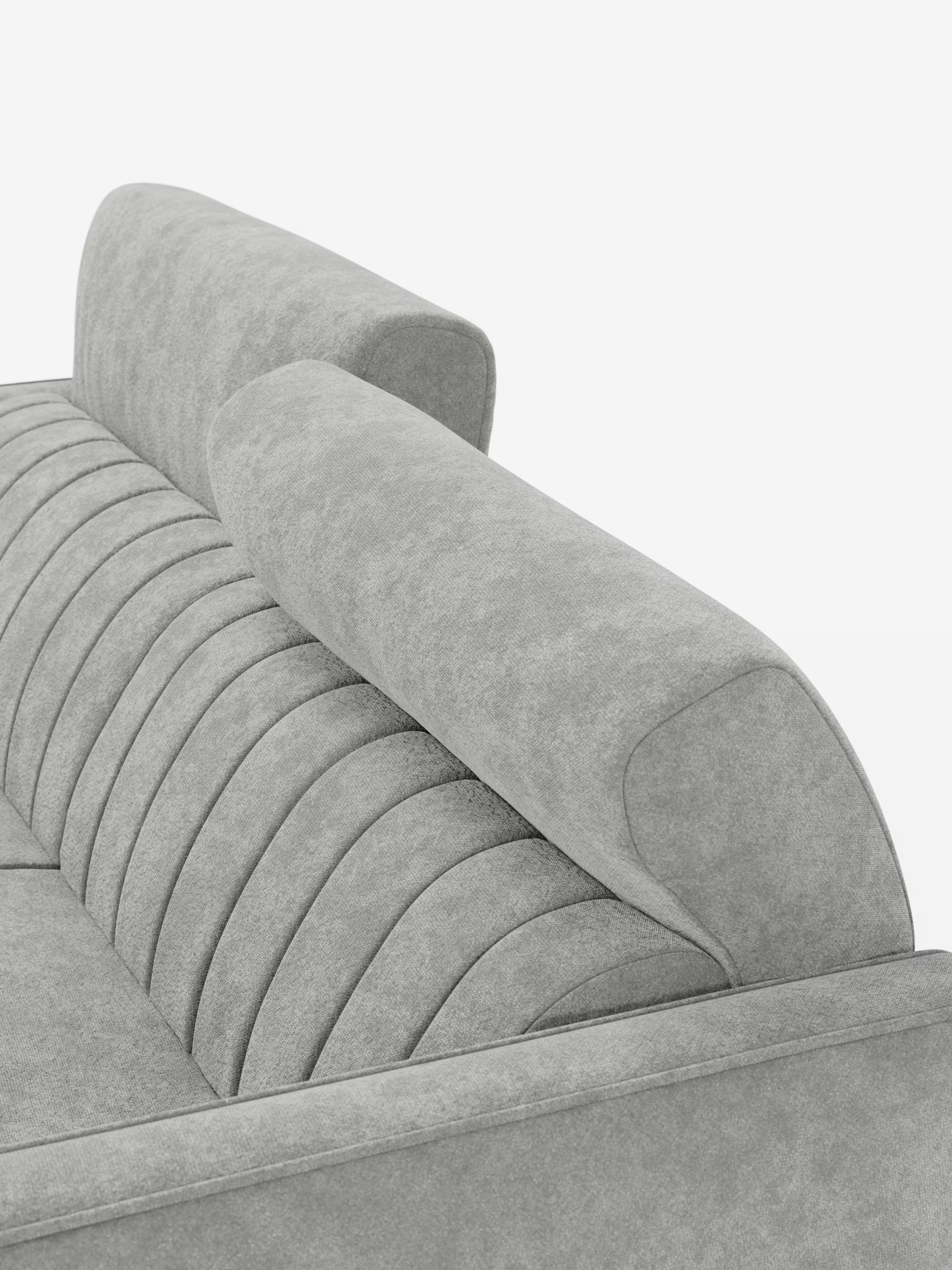 Nivon divano letto moderno 2 e 3 posti - materasso H16 cm e poggiatesta regolabili in tessuto smacchiabile