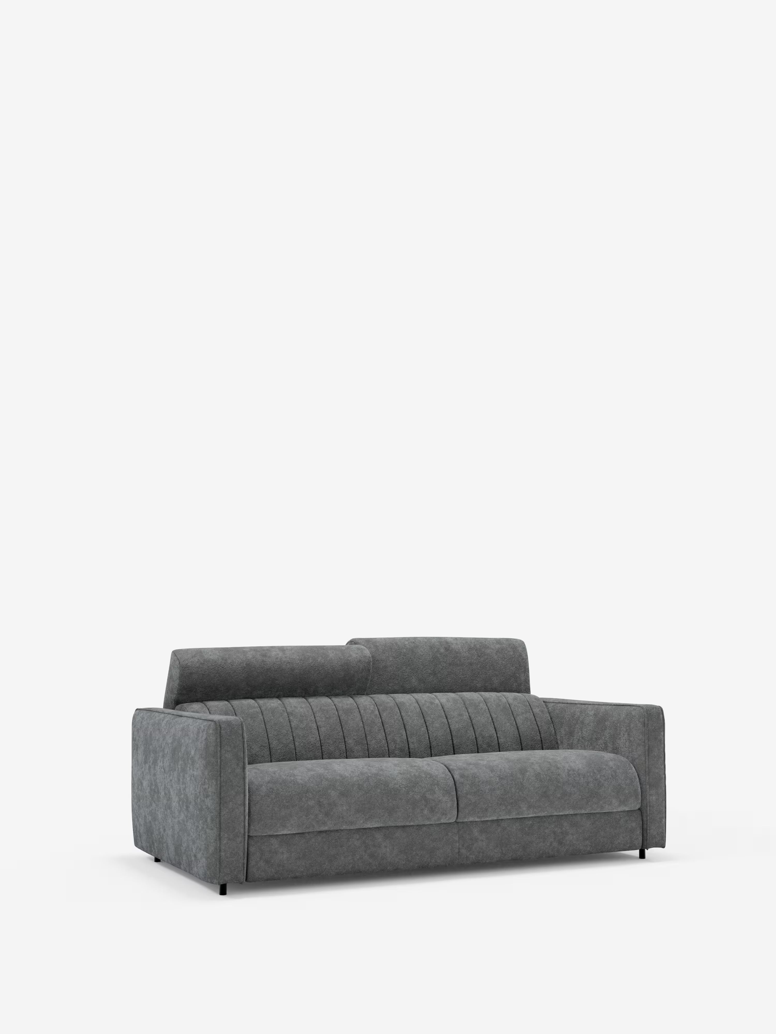 Nivon divano letto moderno 2 e 3 posti - materasso H16 cm e poggiatesta regolabili in tessuto smacchiabile