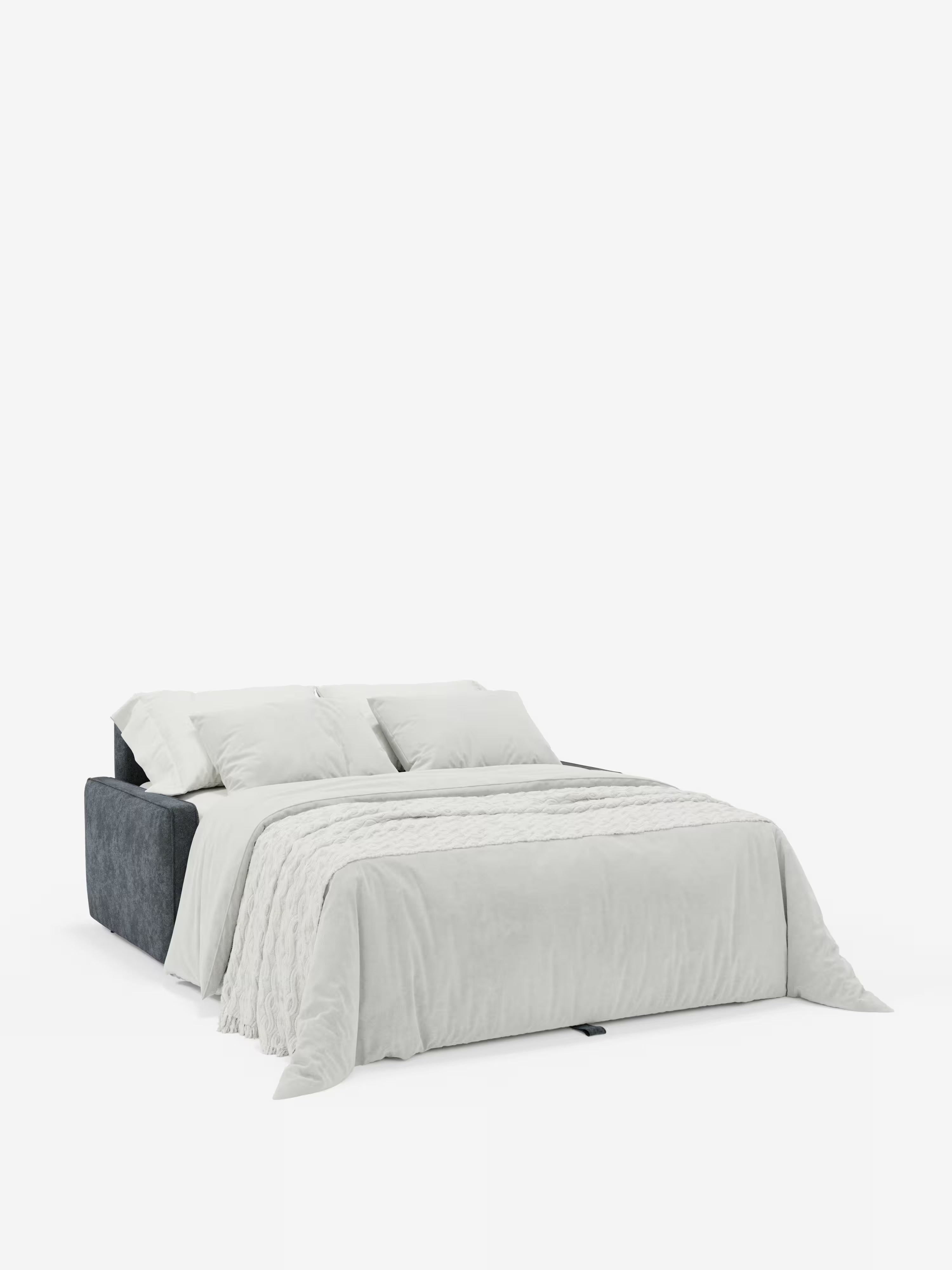 Nivon divano letto moderno 2 e 3 posti - materasso H16 cm e poggiatesta regolabili in tessuto smacchiabile