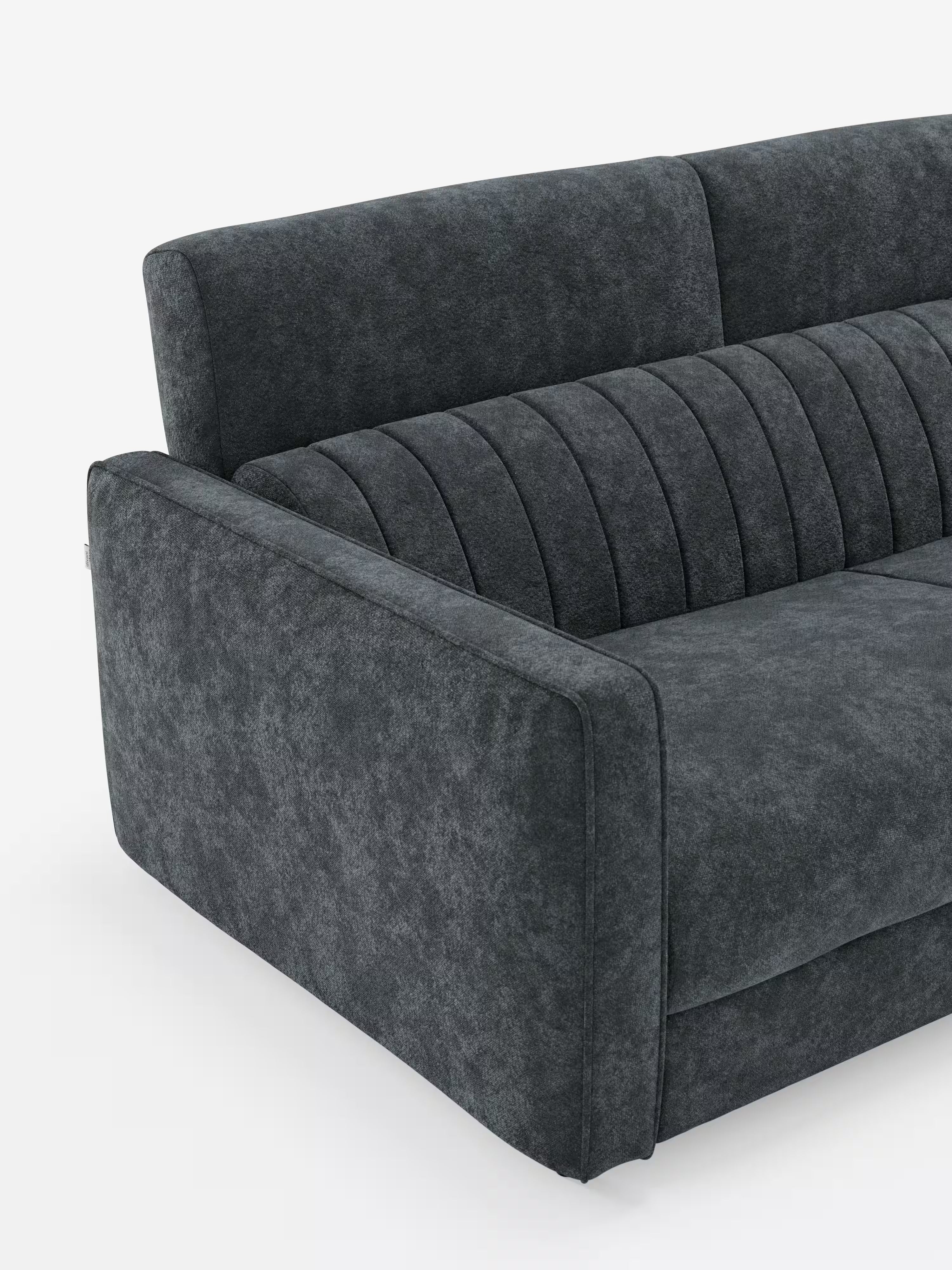Nivon divano letto moderno 2 e 3 posti - materasso H16 cm e poggiatesta regolabili in tessuto smacchiabile