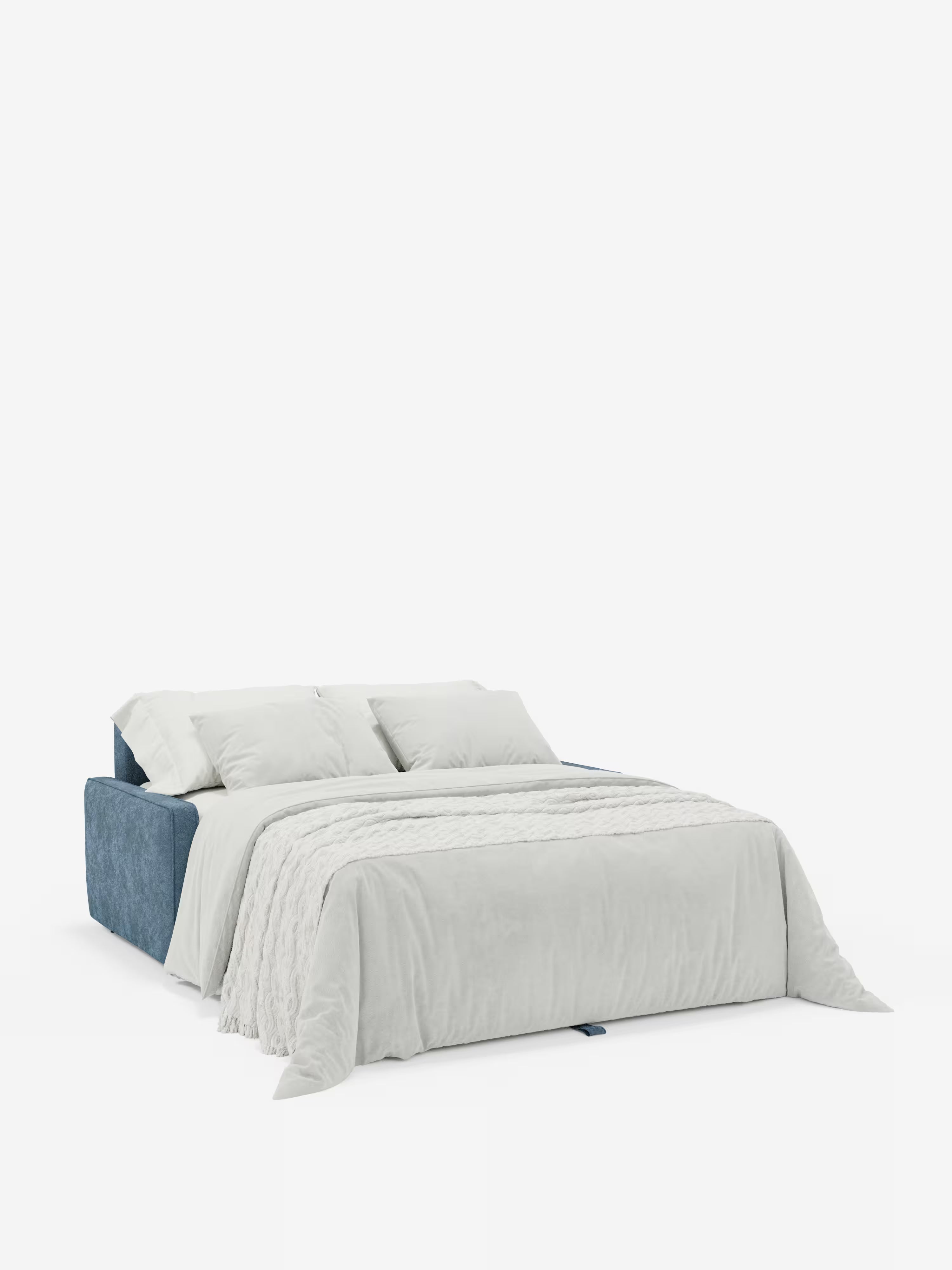Nivon divano letto moderno 2 e 3 posti - materasso H16 cm e poggiatesta regolabili in tessuto smacchiabile