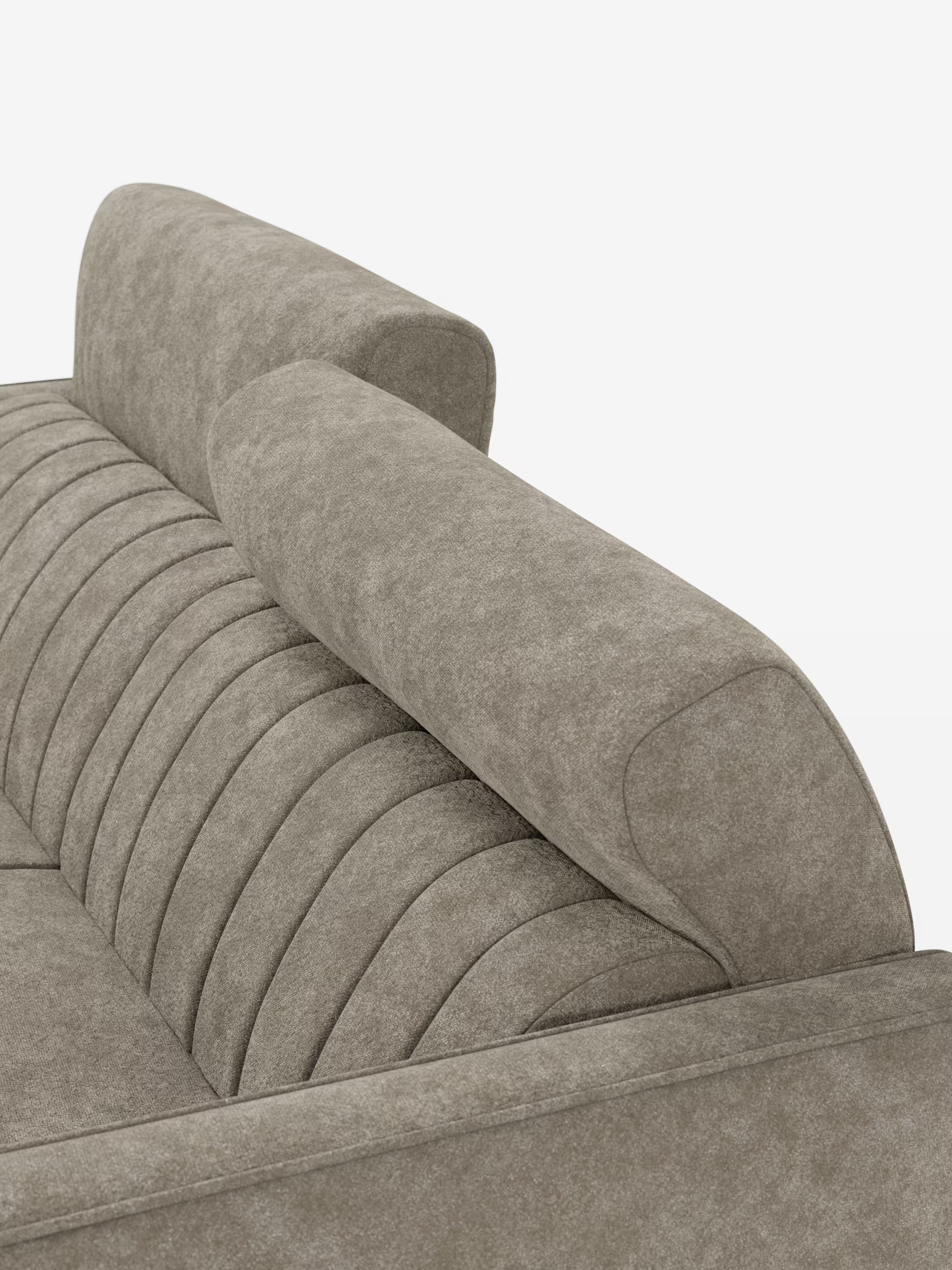 Nivon divano letto moderno 2 e 3 posti - materasso H16 cm e poggiatesta regolabili in tessuto smacchiabile