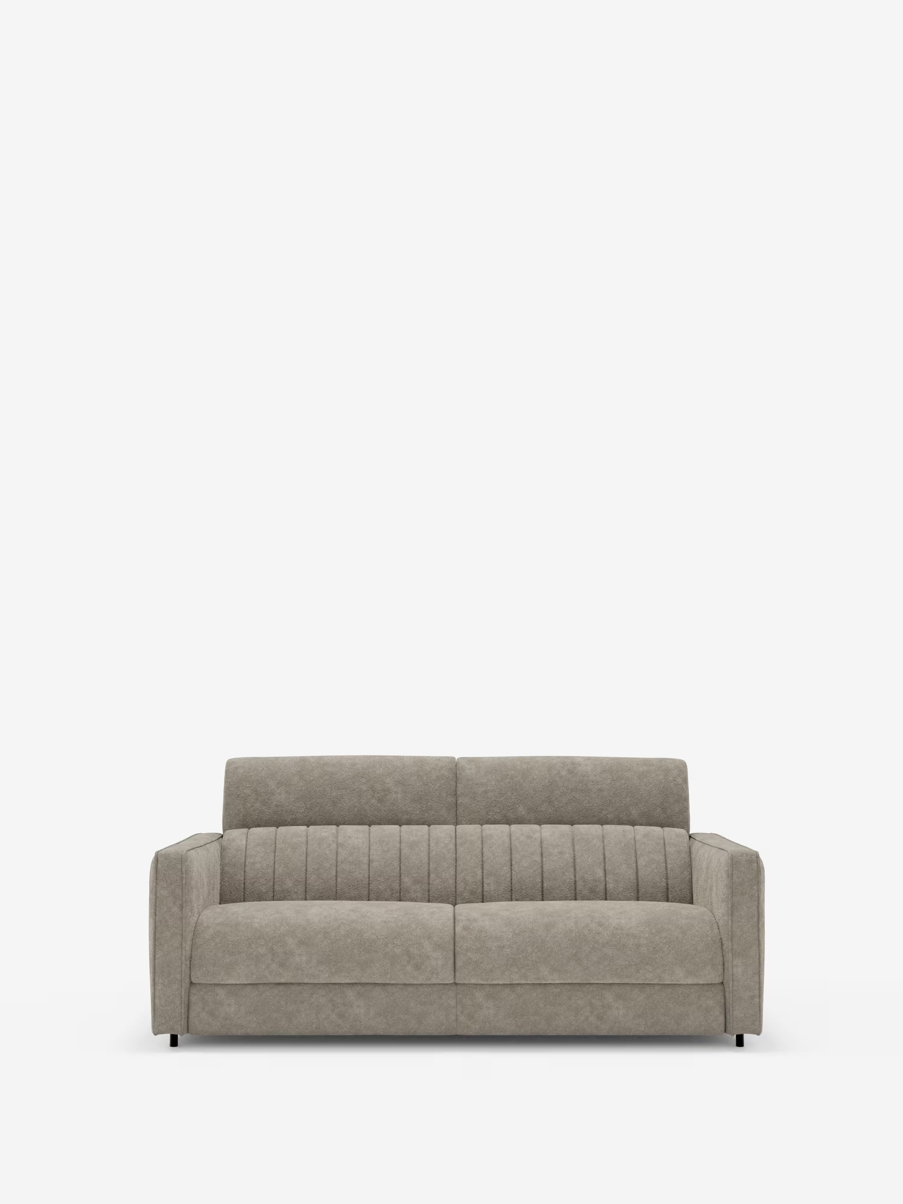 Nivon divano letto moderno 2 e 3 posti - materasso H16 cm e poggiatesta regolabili in tessuto smacchiabile