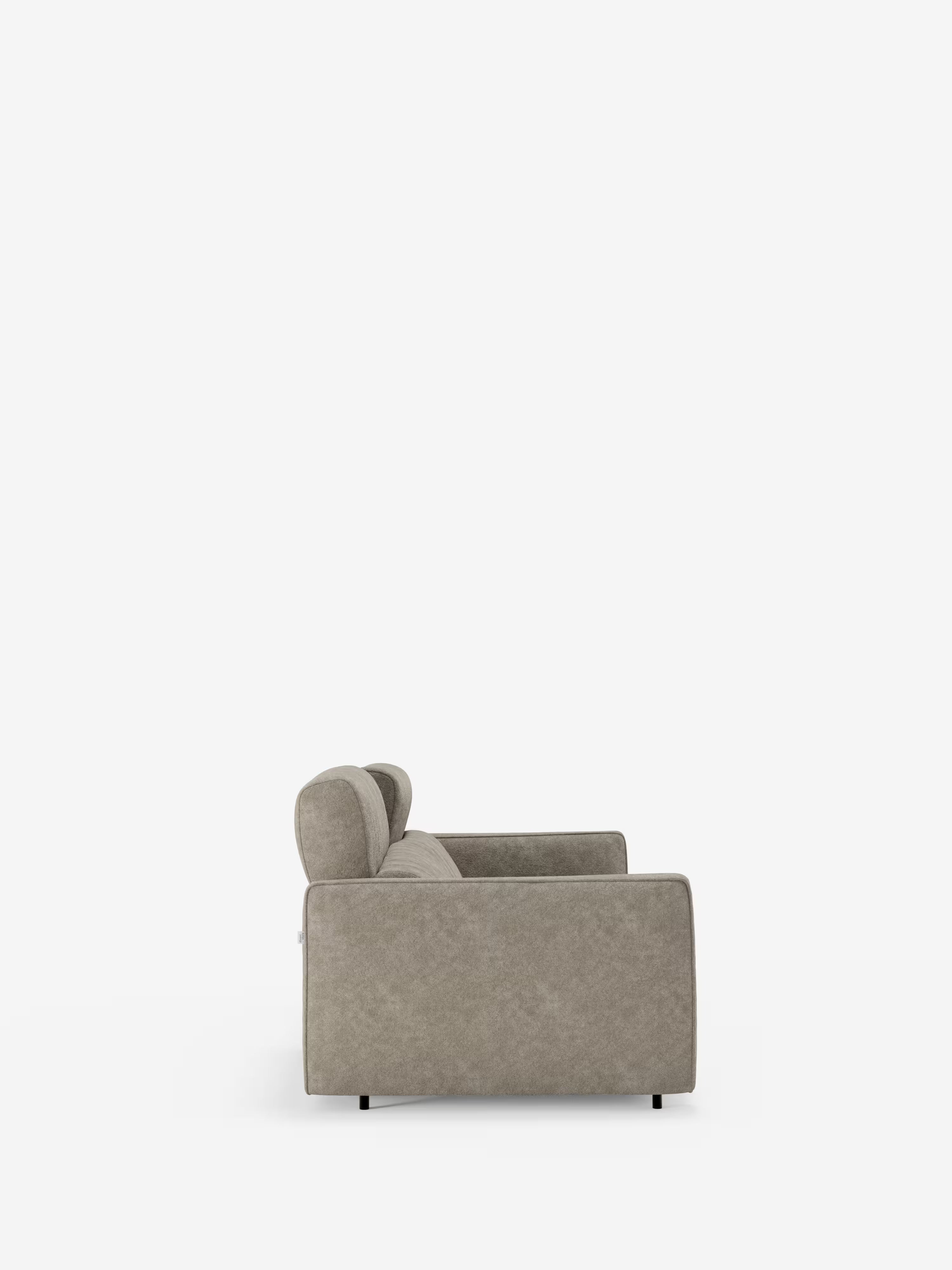 Nivon divano letto moderno 2 e 3 posti - materasso H16 cm e poggiatesta regolabili in tessuto smacchiabile