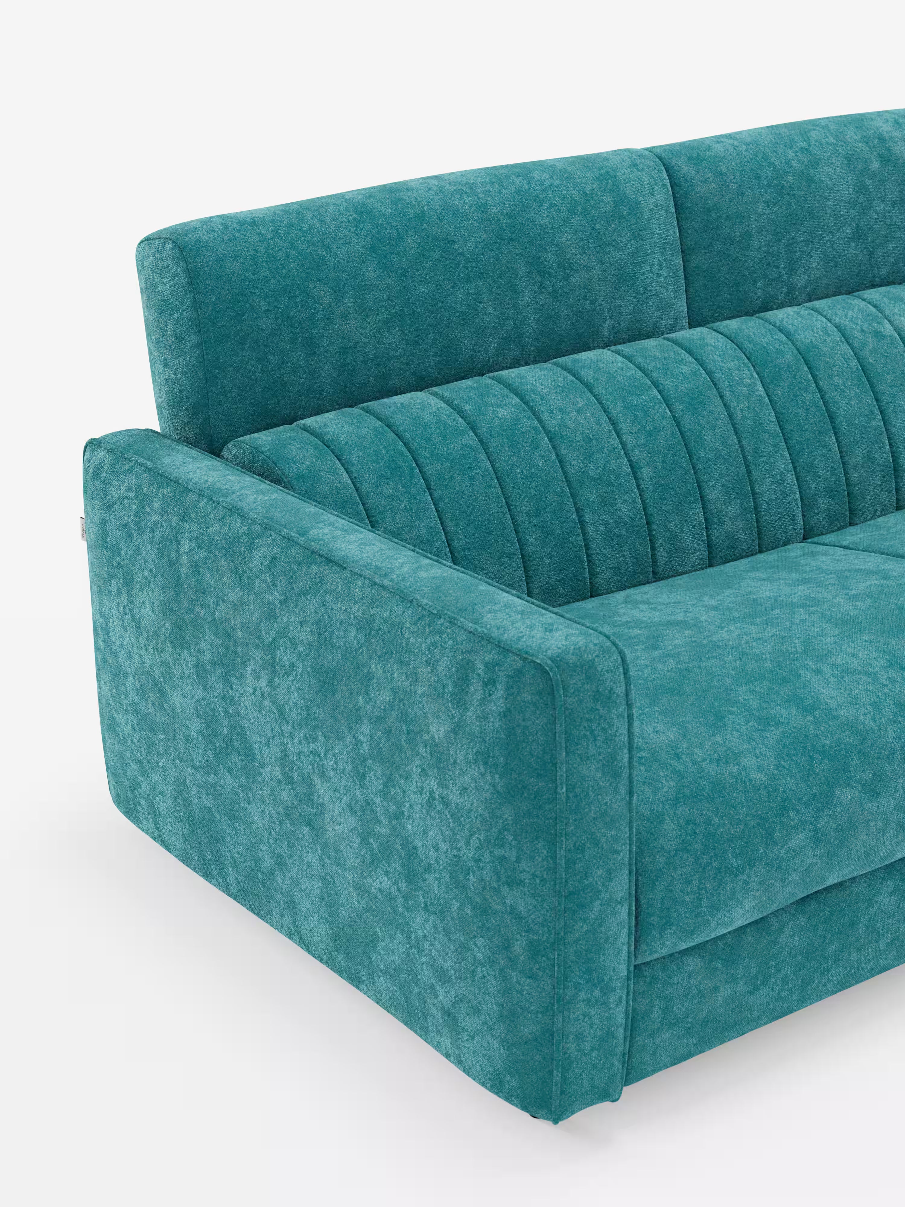 Nivon divano letto moderno 2 e 3 posti - materasso H16 cm e poggiatesta regolabili in tessuto smacchiabile