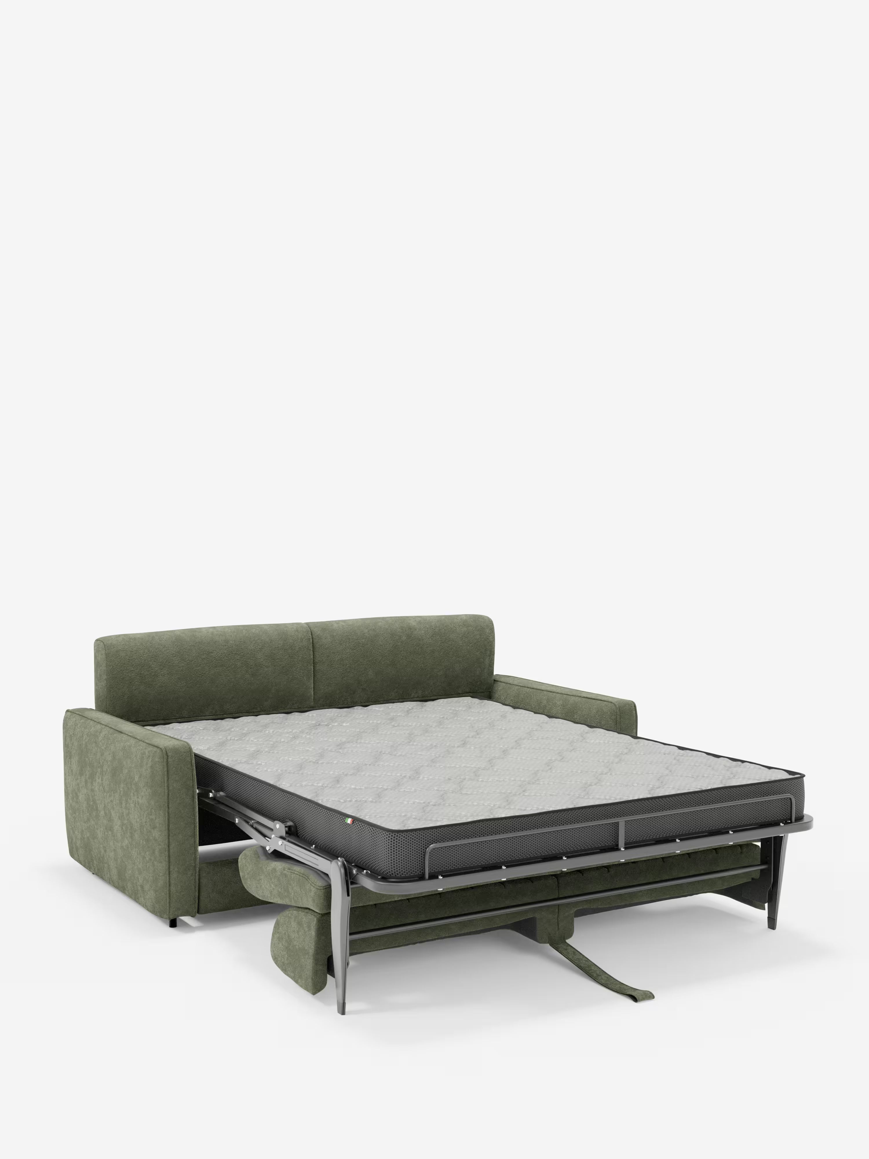 Nivon divano letto moderno 2 e 3 posti - materasso H16 cm e poggiatesta regolabili in tessuto smacchiabile